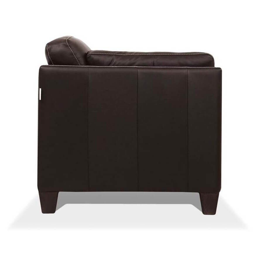 Pemberly Row Transitional Leather Sofa