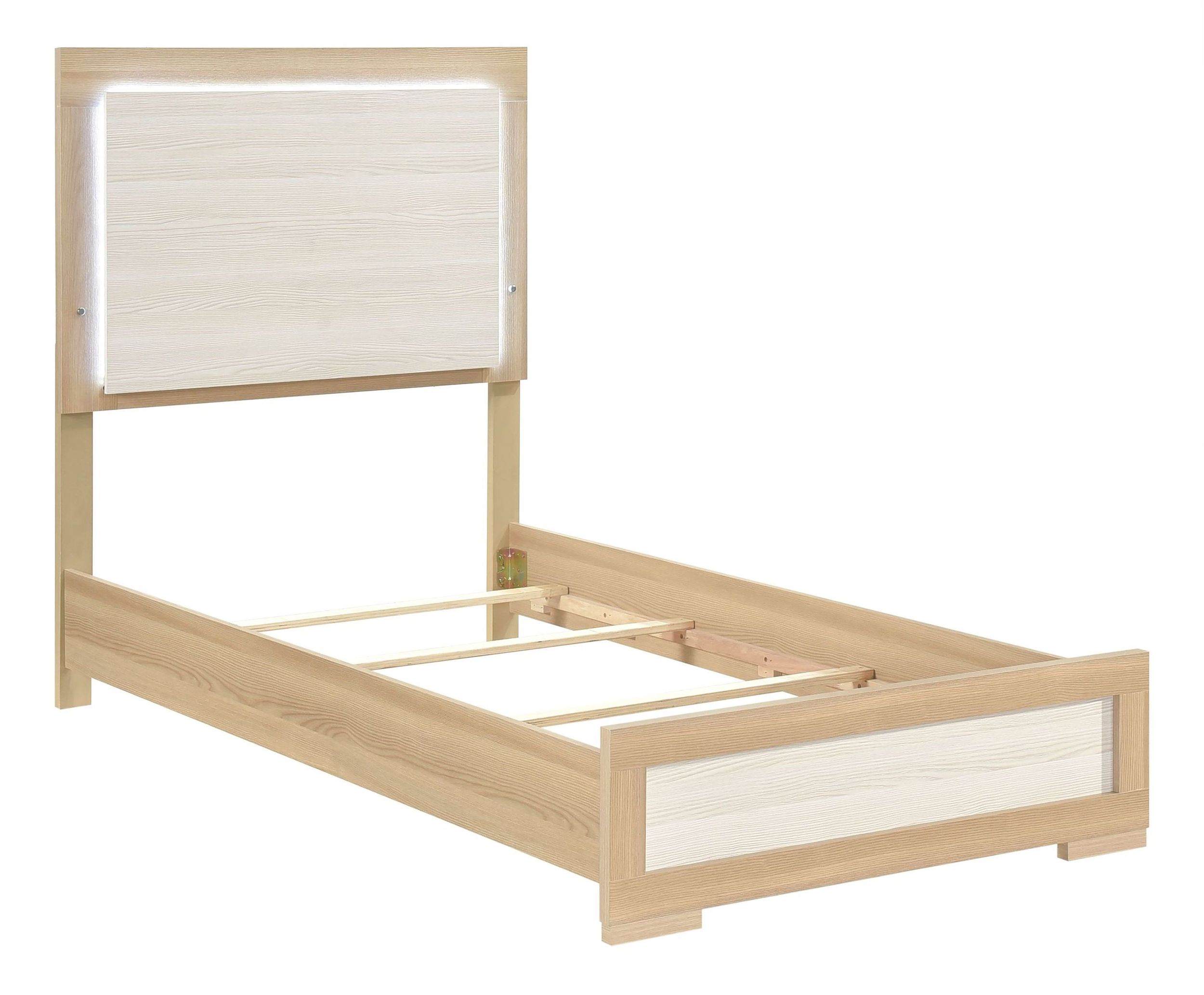 Sterling Melamine/Wood Panel Bed with LED Lighting