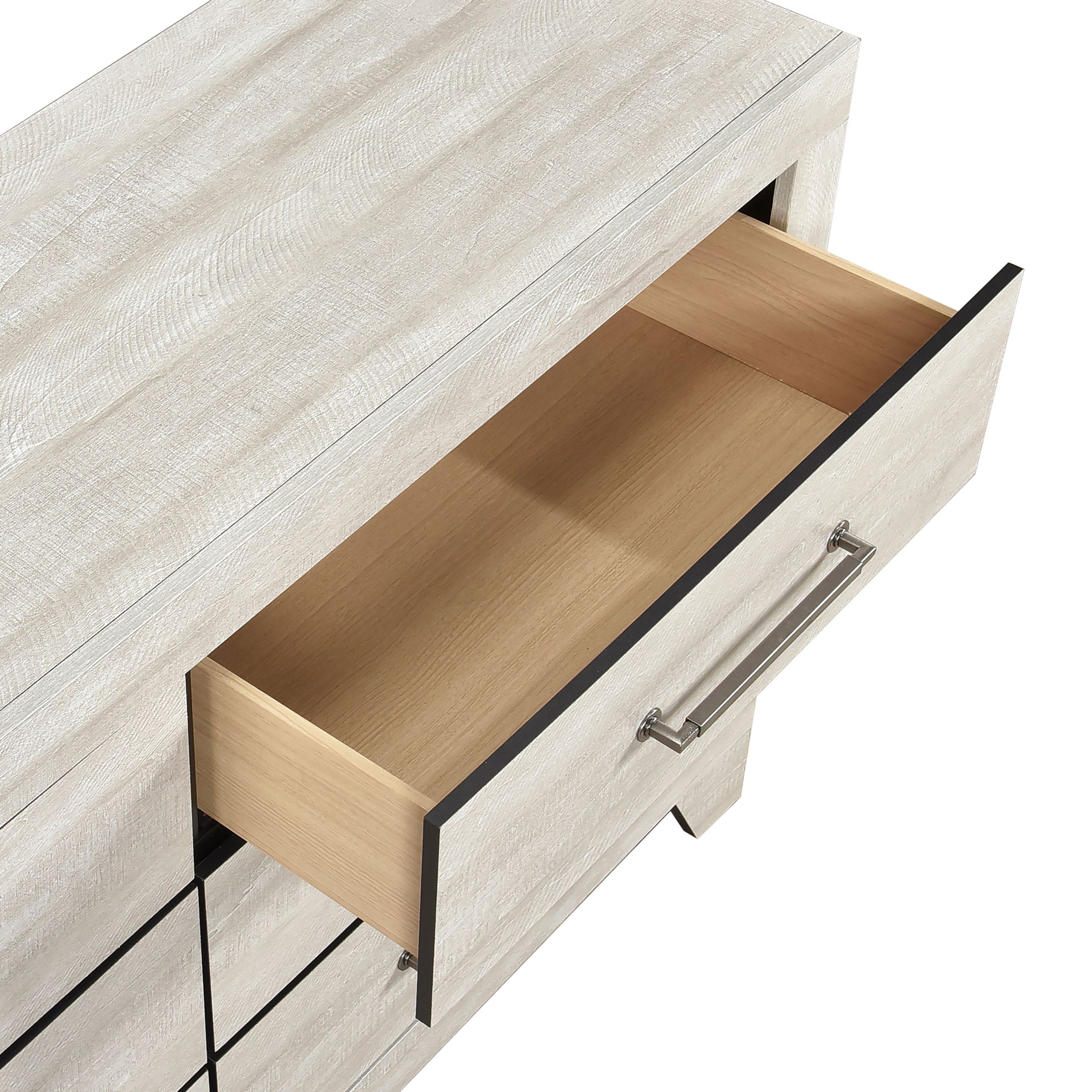 Aspen PU Veener/Wood 6-Drawer Double Dresser