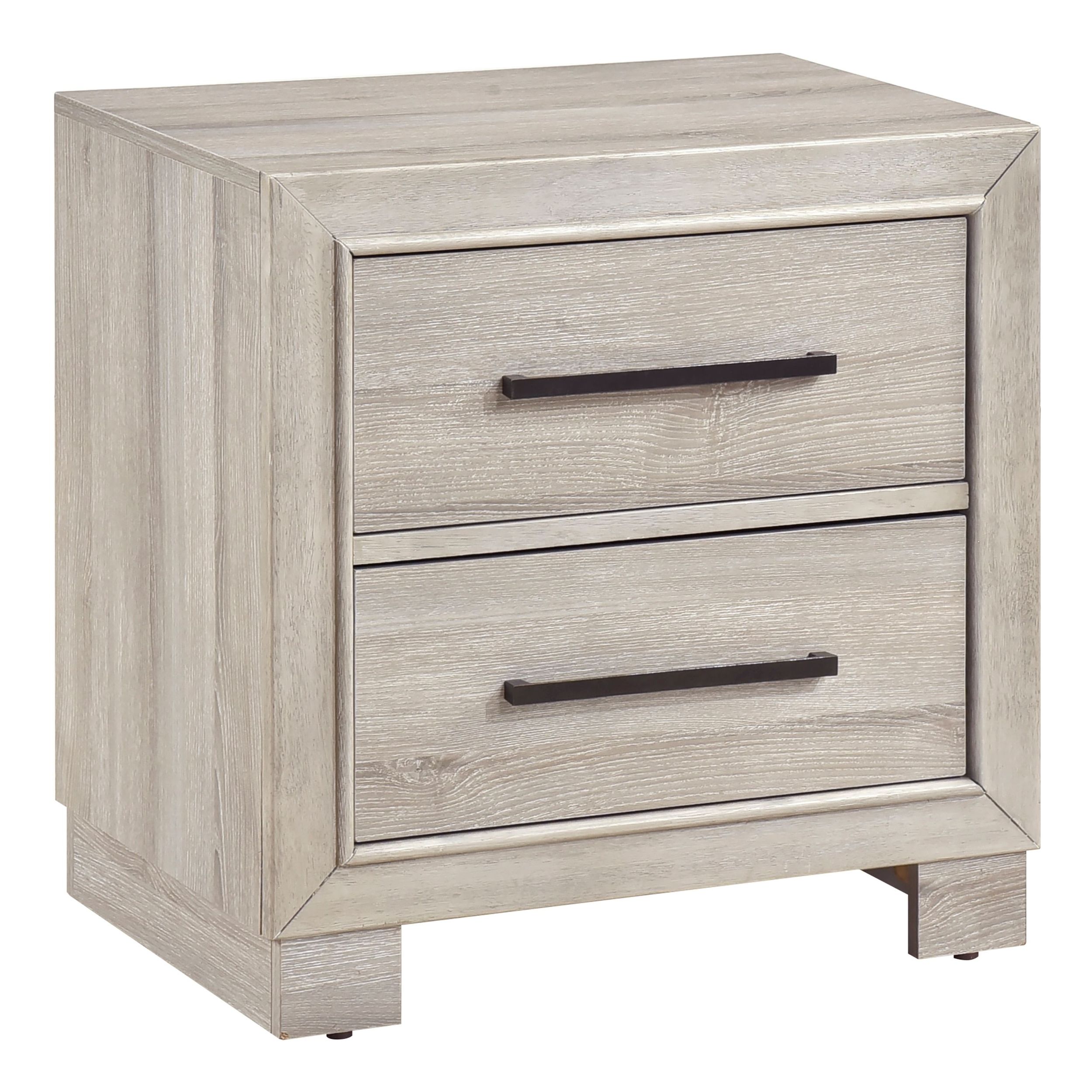 Everett Melamine/Wood Storage Panel Bedroom Set with LED Lighting