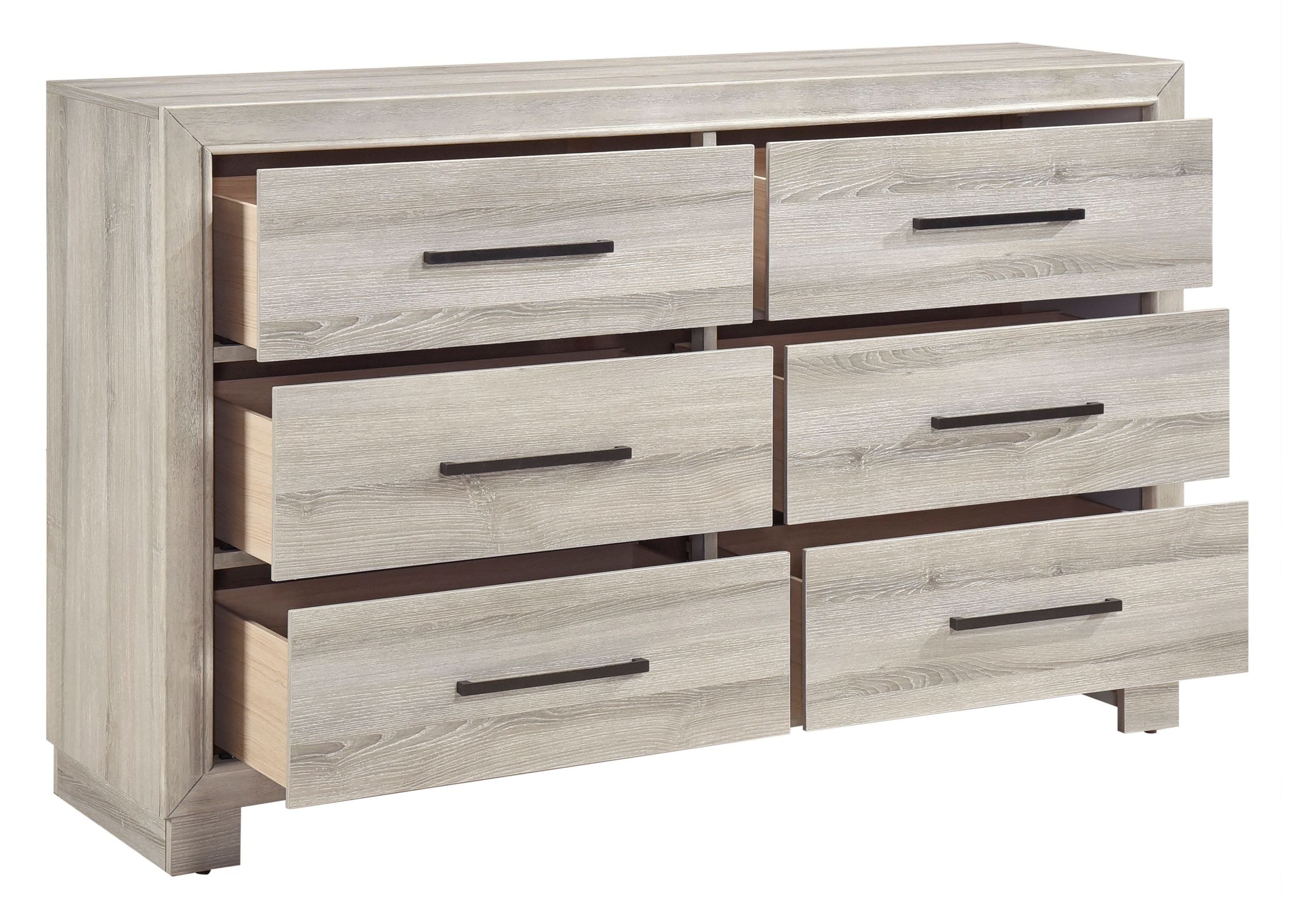 Everett Melamine/Wood Storage Panel Bedroom Set with LED Lighting