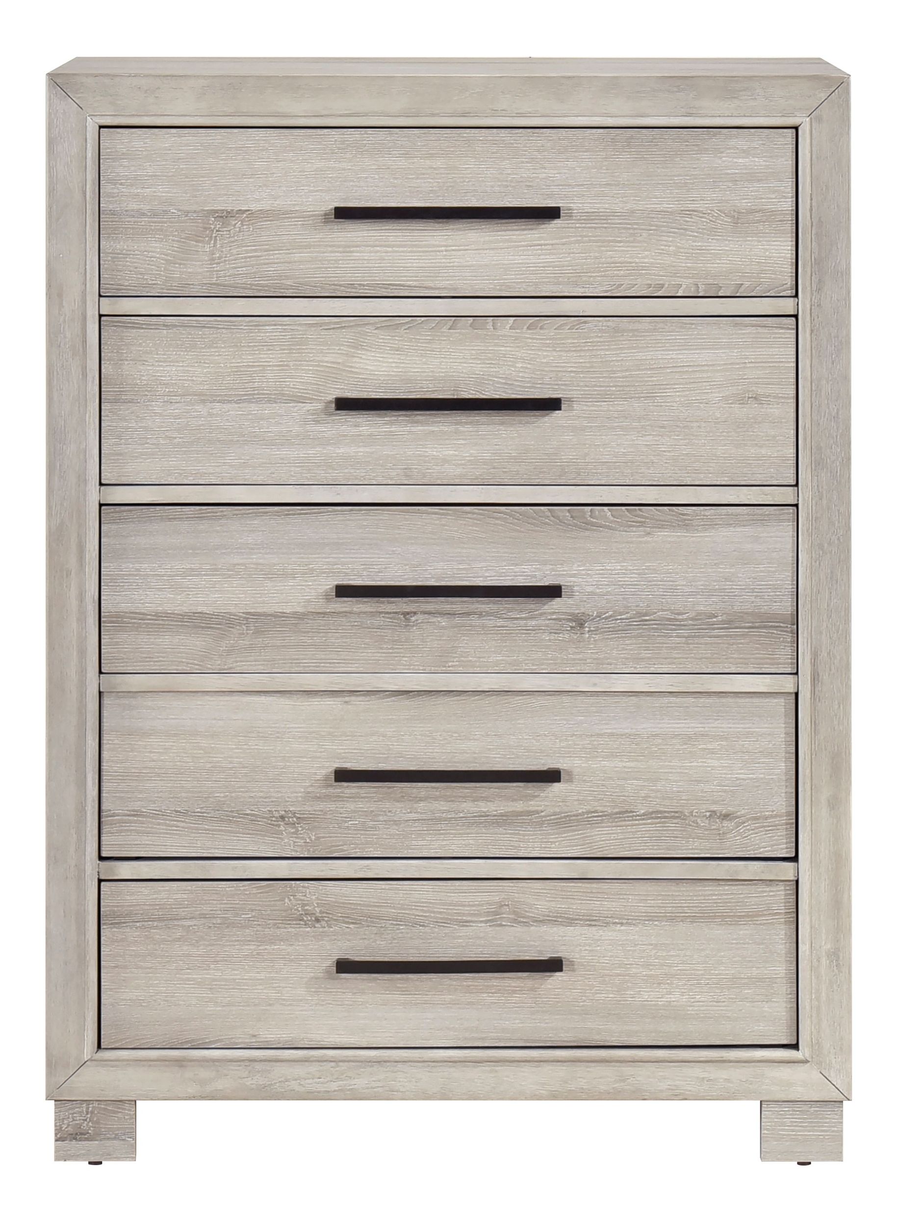 Everett Melamine/Wood Storage Panel Bedroom Set with LED Lighting
