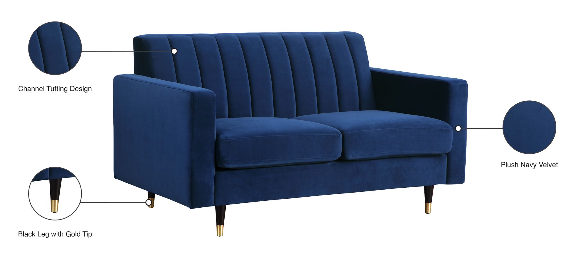 Lola Velvet Loveseat