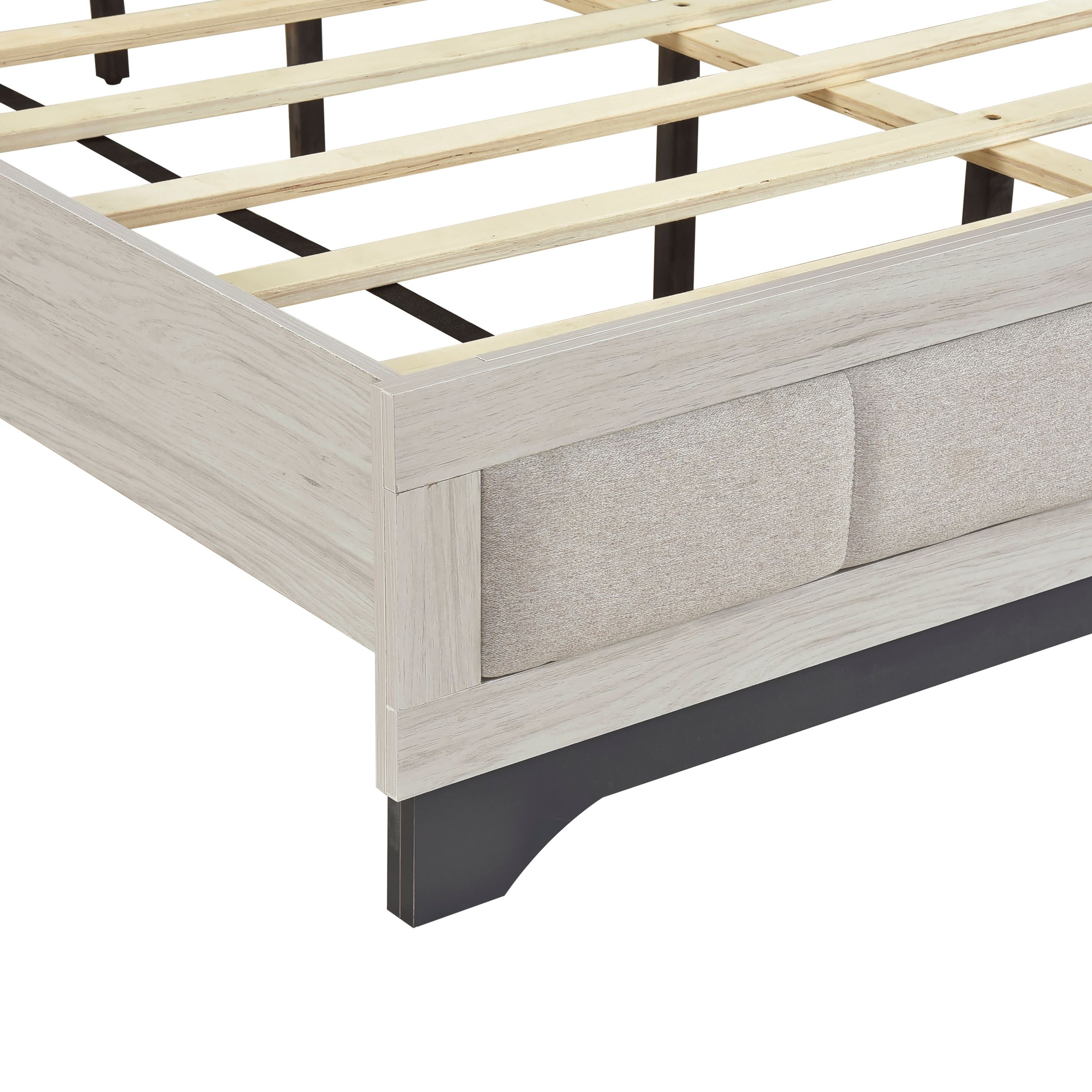 Westport Polyester/PU Paper/Wood Eastern King Platform Bed