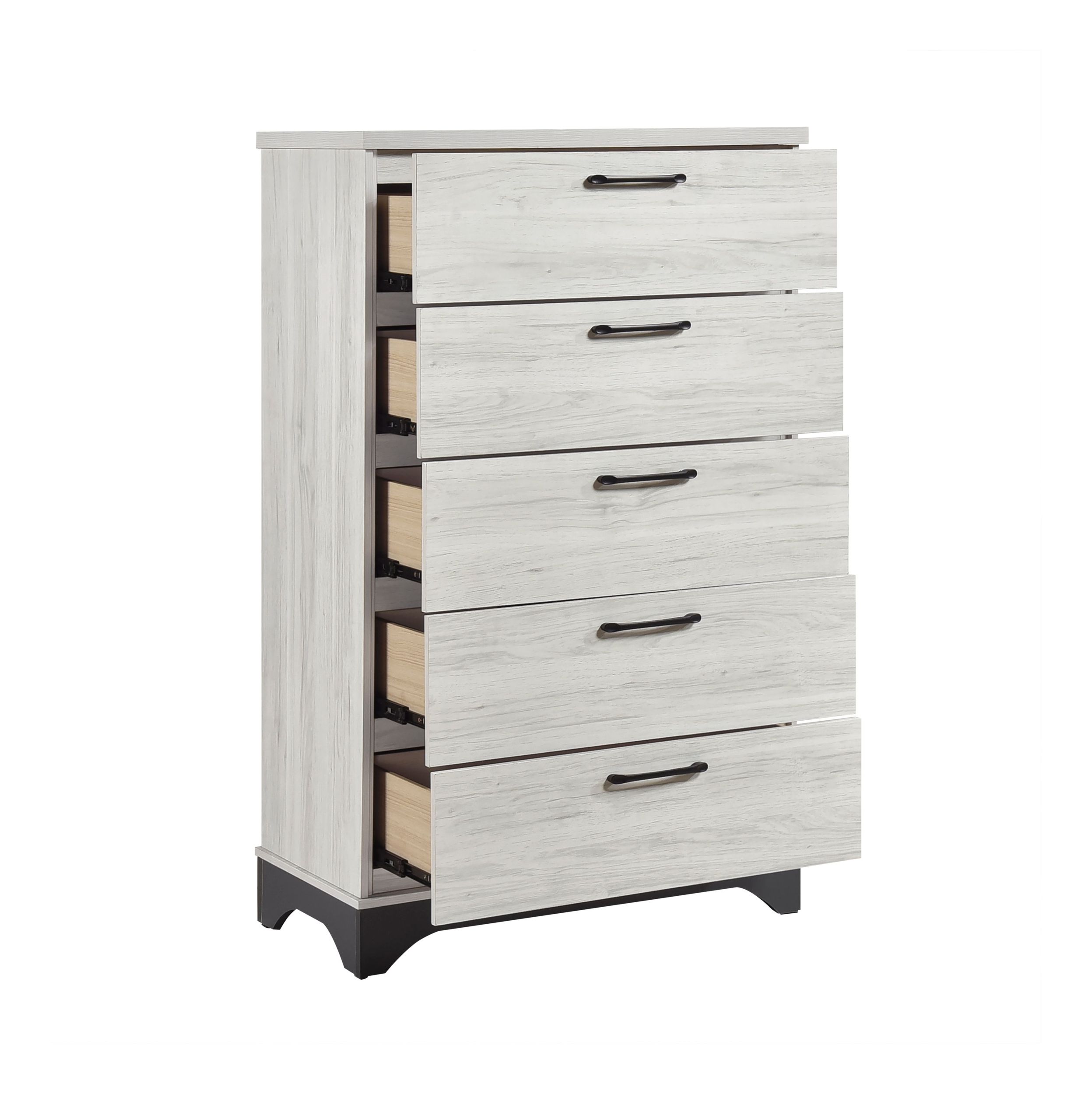 Westport PU Paper/Wood 5-Drawer Chest
