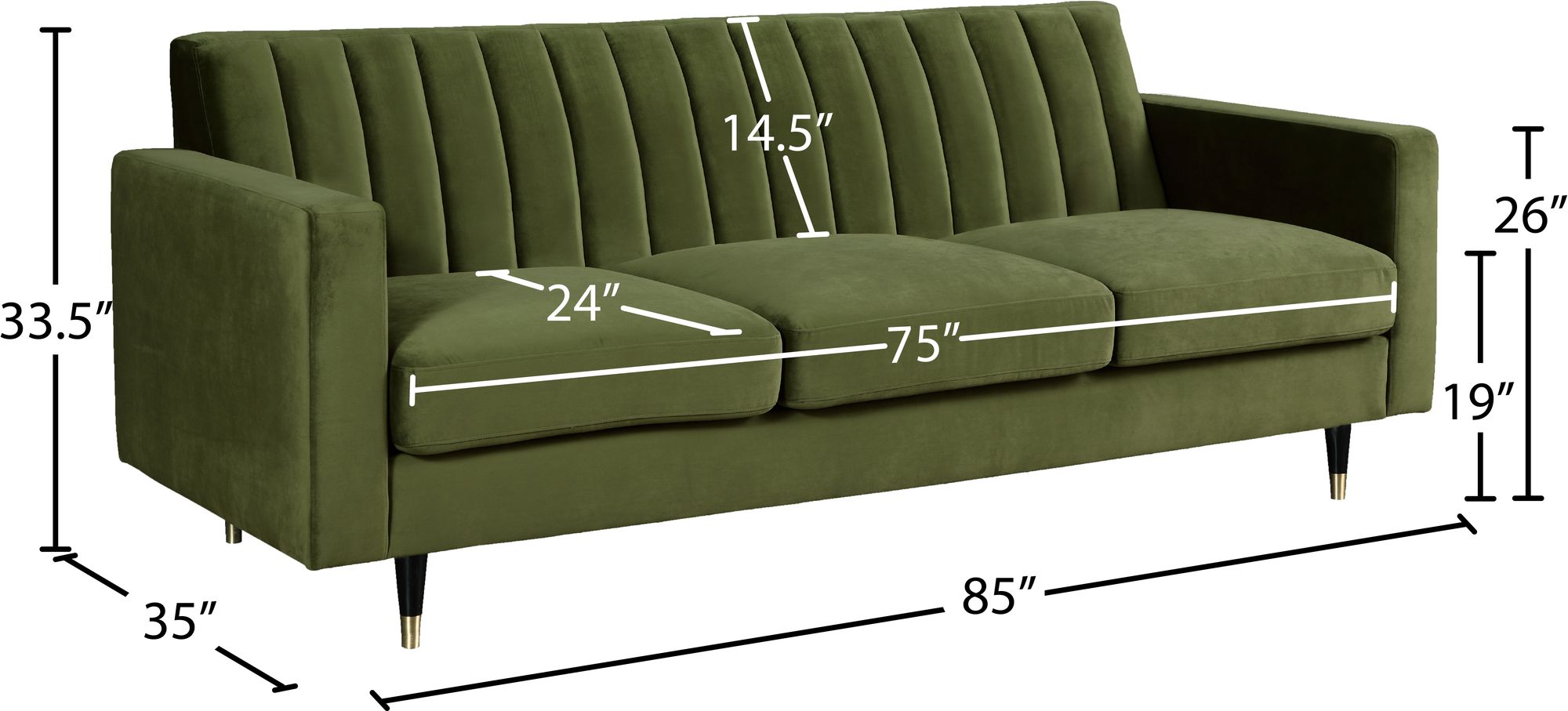 Lola Velvet Sofa