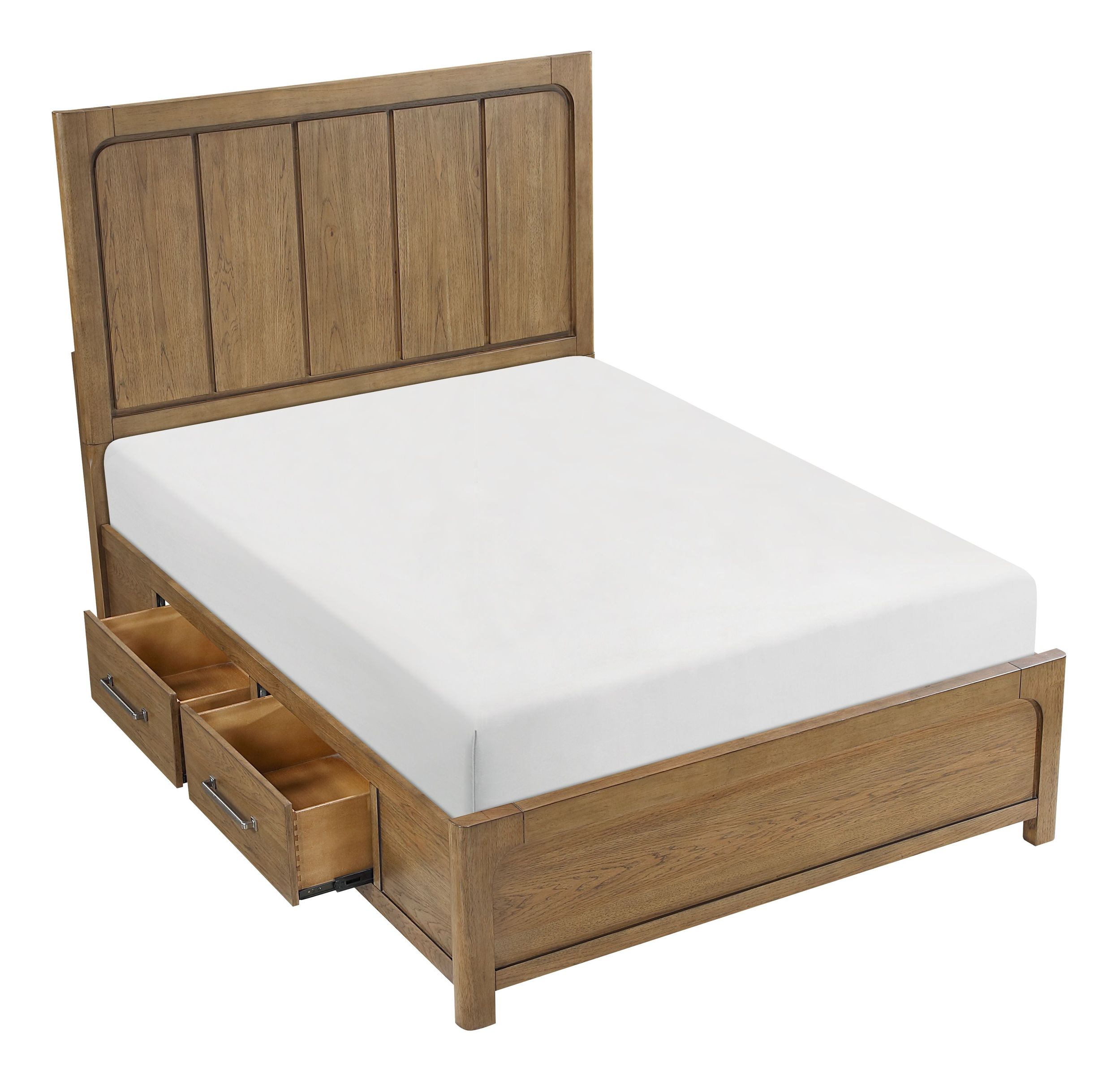 Charlotte Wood Queen Storage Platform Bed