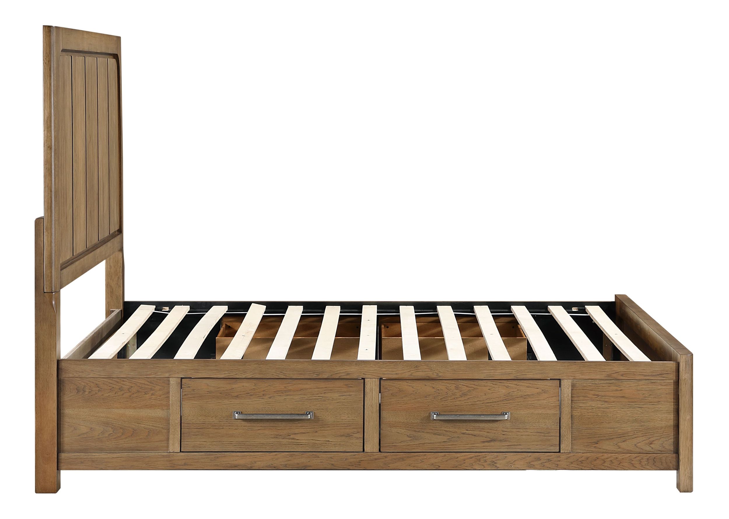 Charlotte Wood Queen Storage Platform Bed