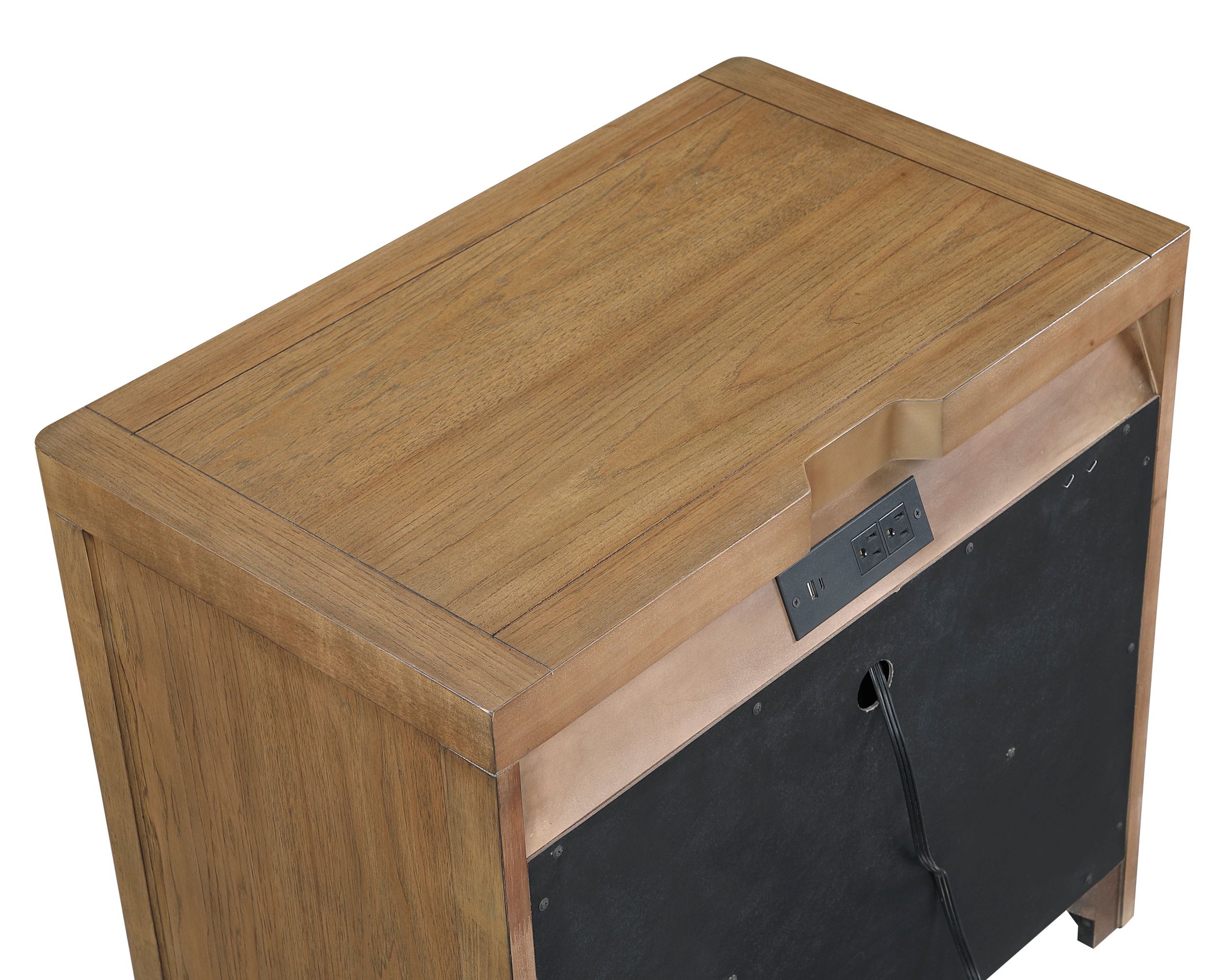 Charlotte Wood 2-Drawer Night Stand