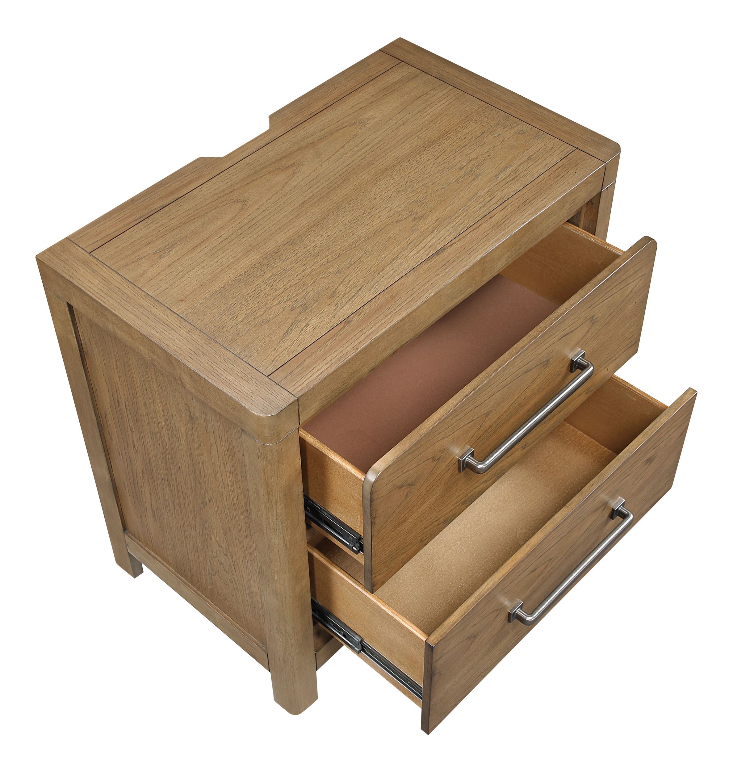 Charlotte Wood Storage Platform Bedroom Set