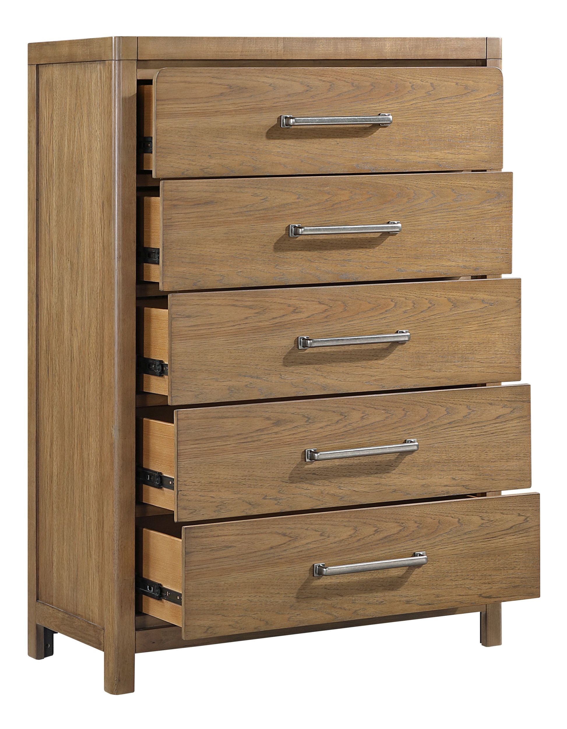 Charlotte Wood Storage Platform Bedroom Set