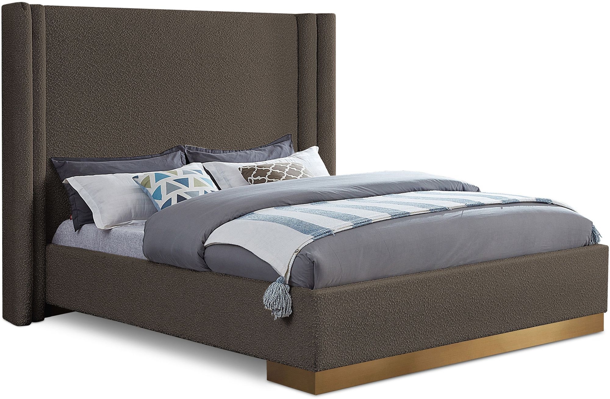 Halton Boucle Fabric Bed