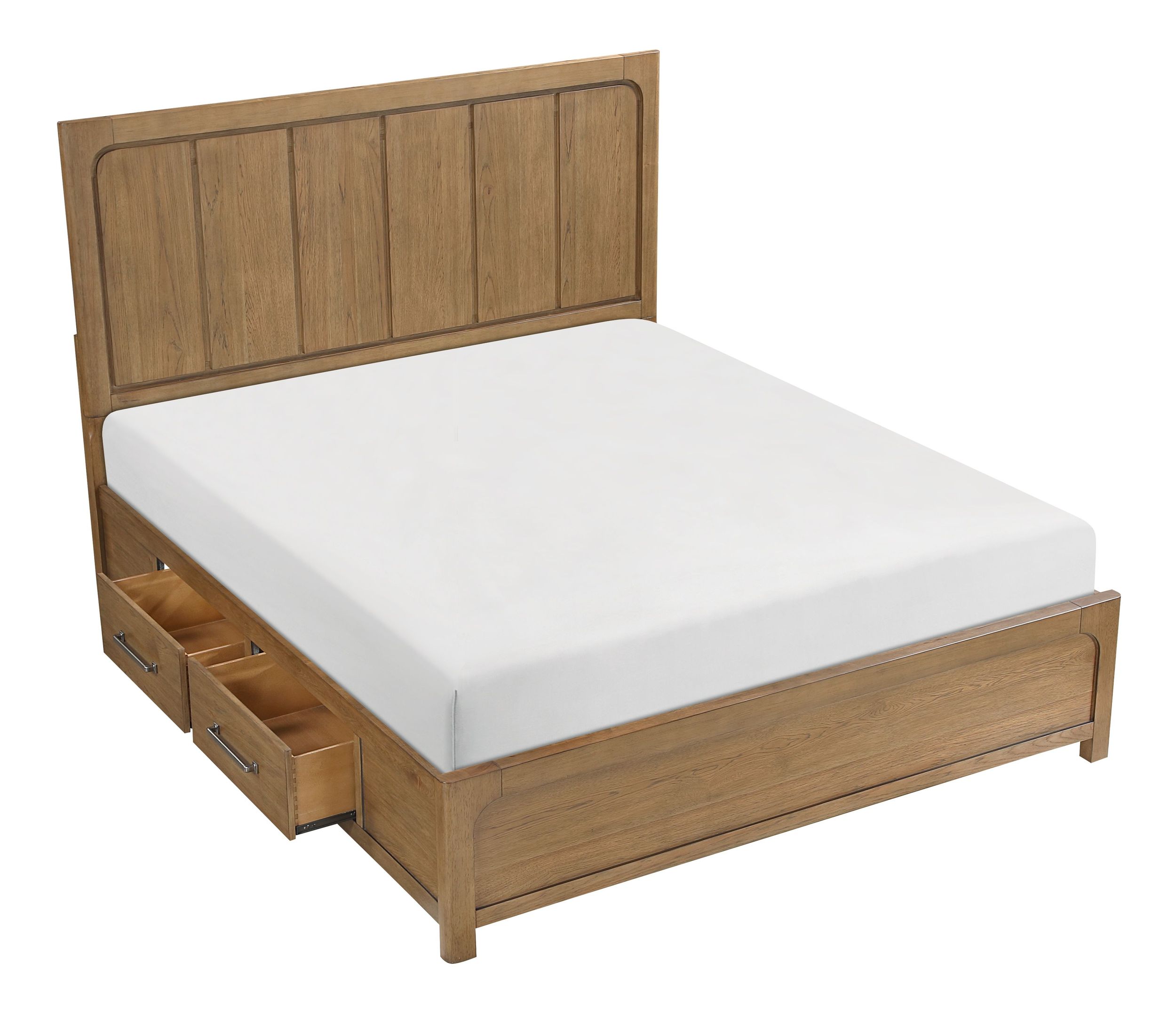Charlotte Wood Storage Platform Bedroom Set