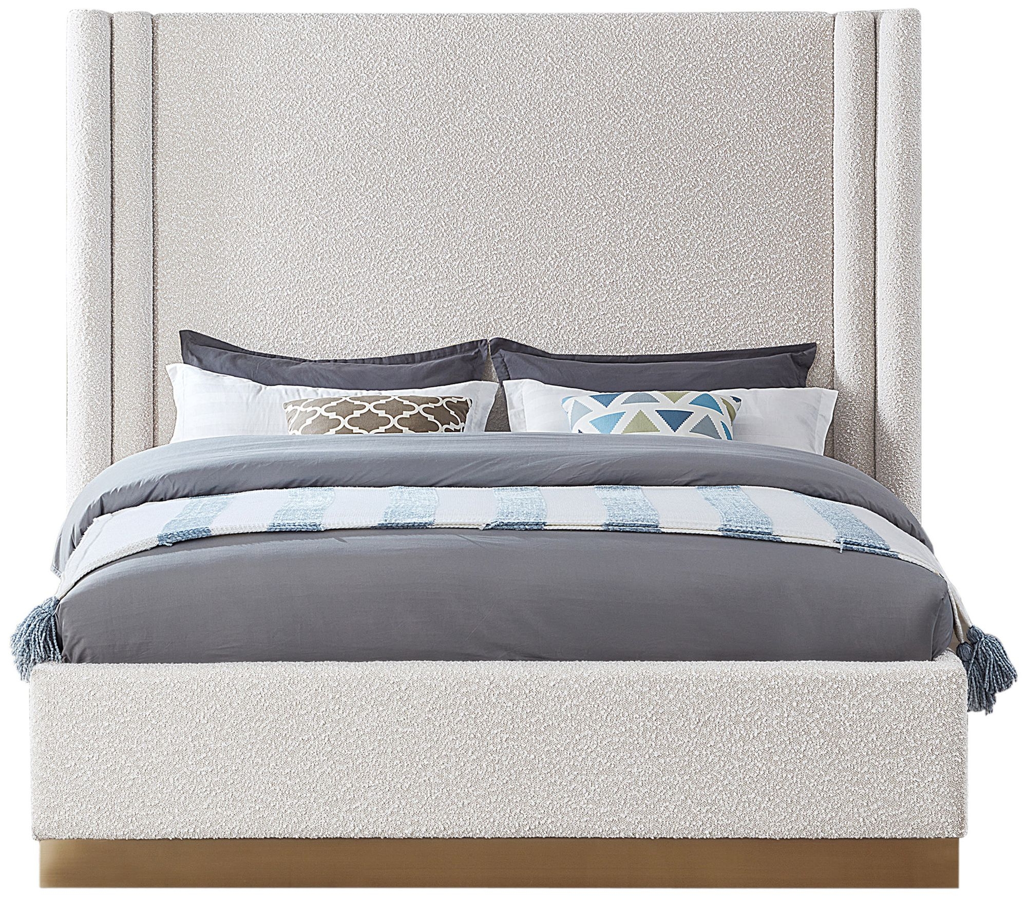 Halton Boucle Fabric Bed