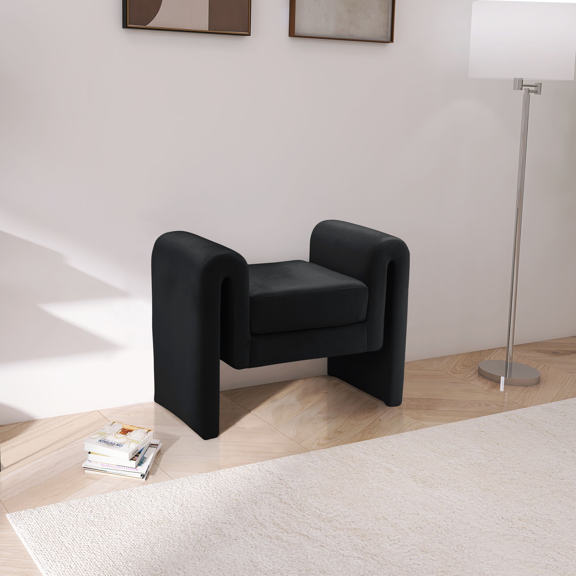 Stylus 31.5" Velvet Bench