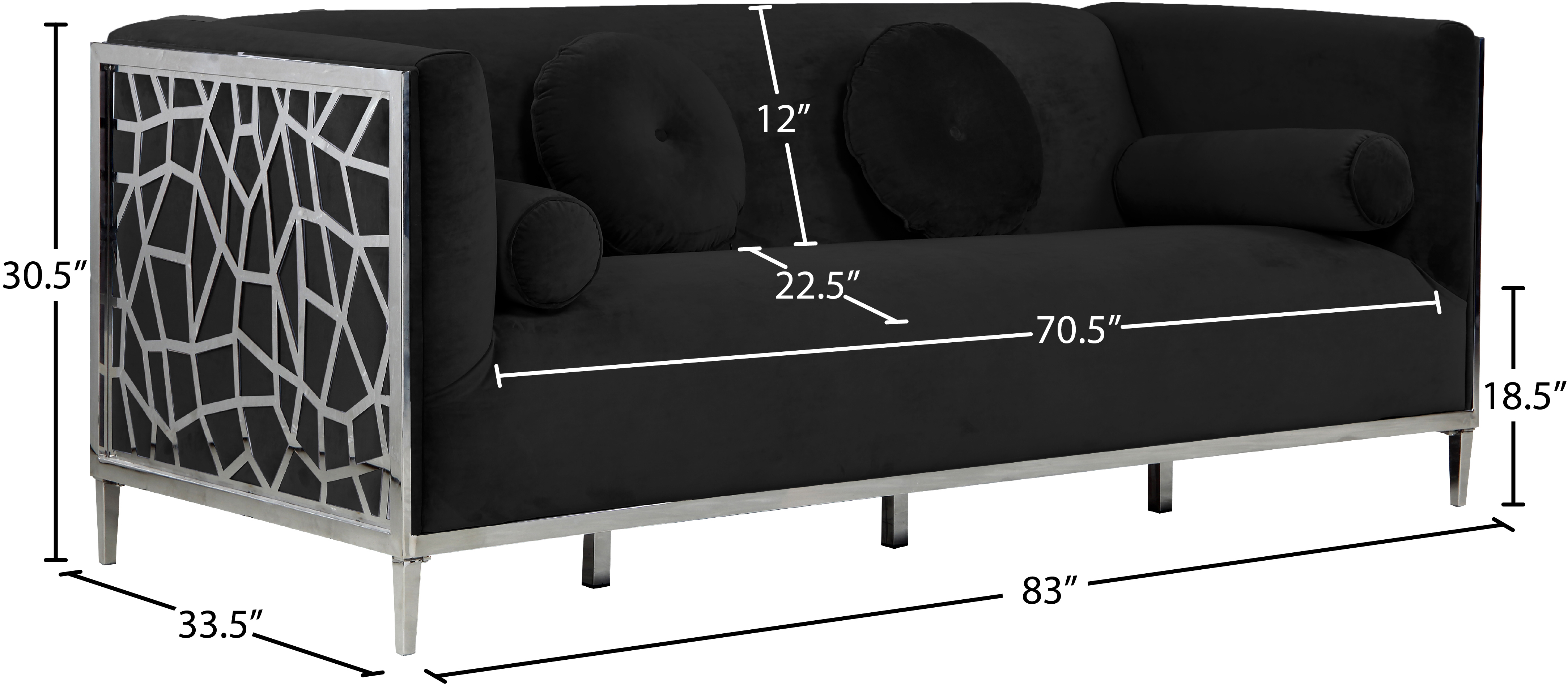 Opal Velvet Sofa