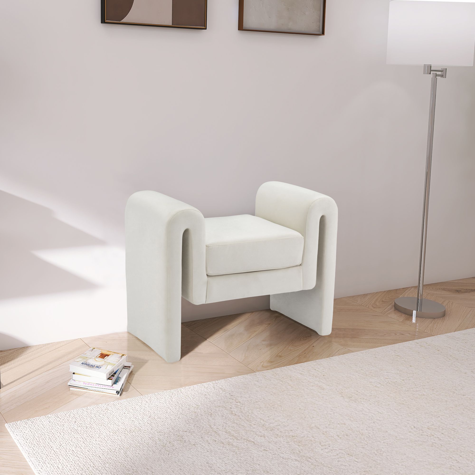 Stylus 31.5" Velvet Bench