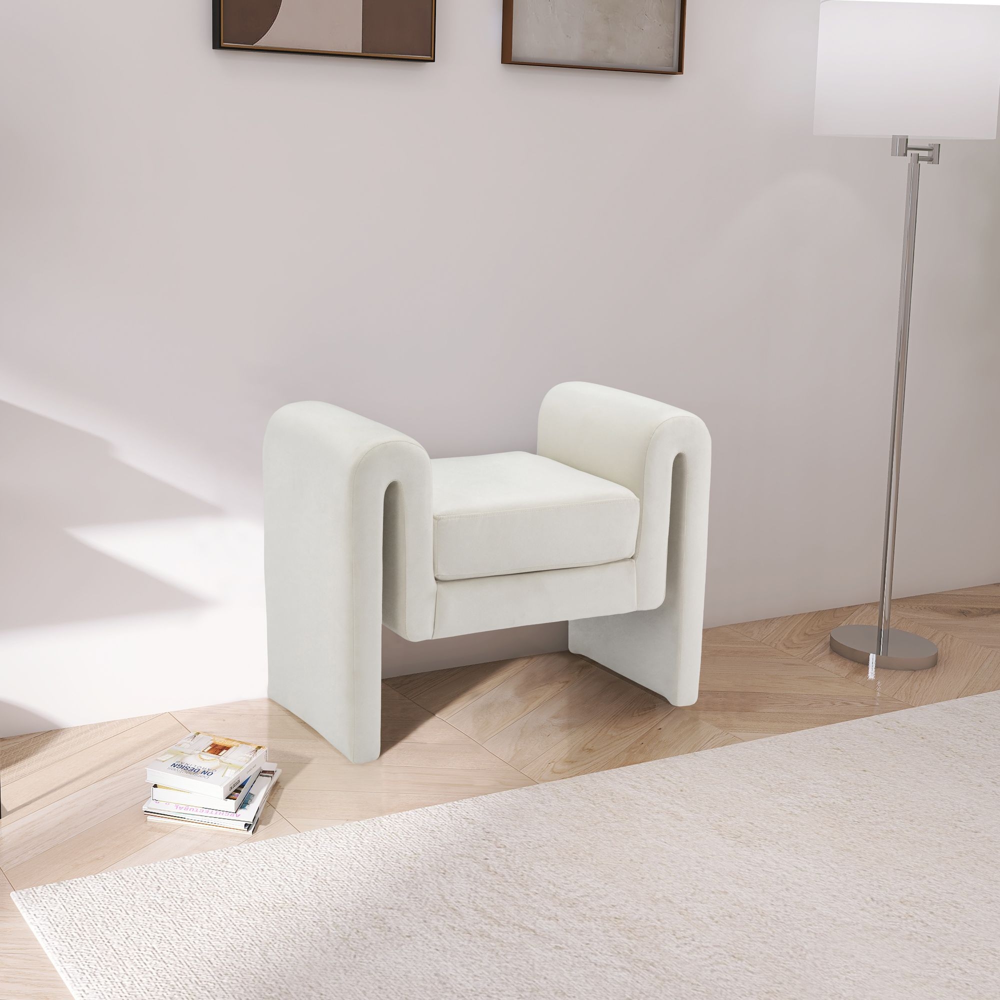 Stylus 31.5" Velvet Bench