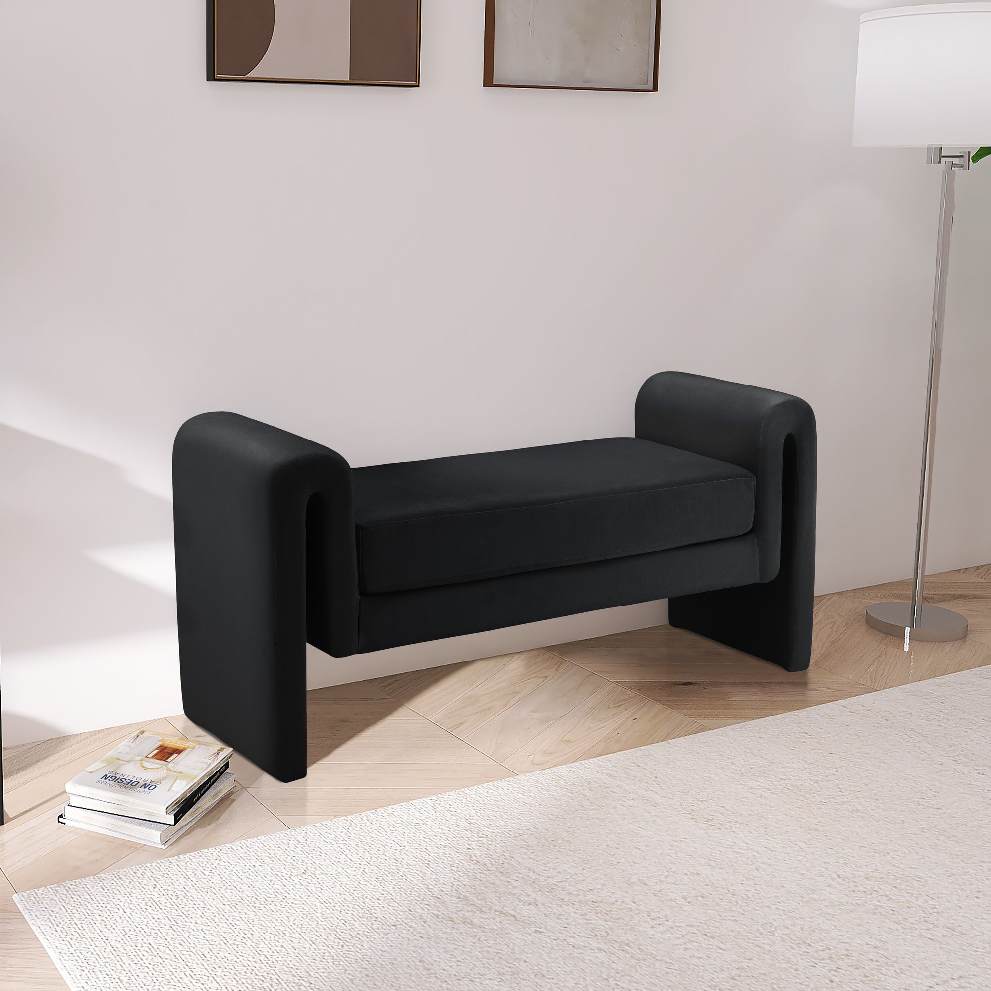 Stylus 51" Velvet Bench