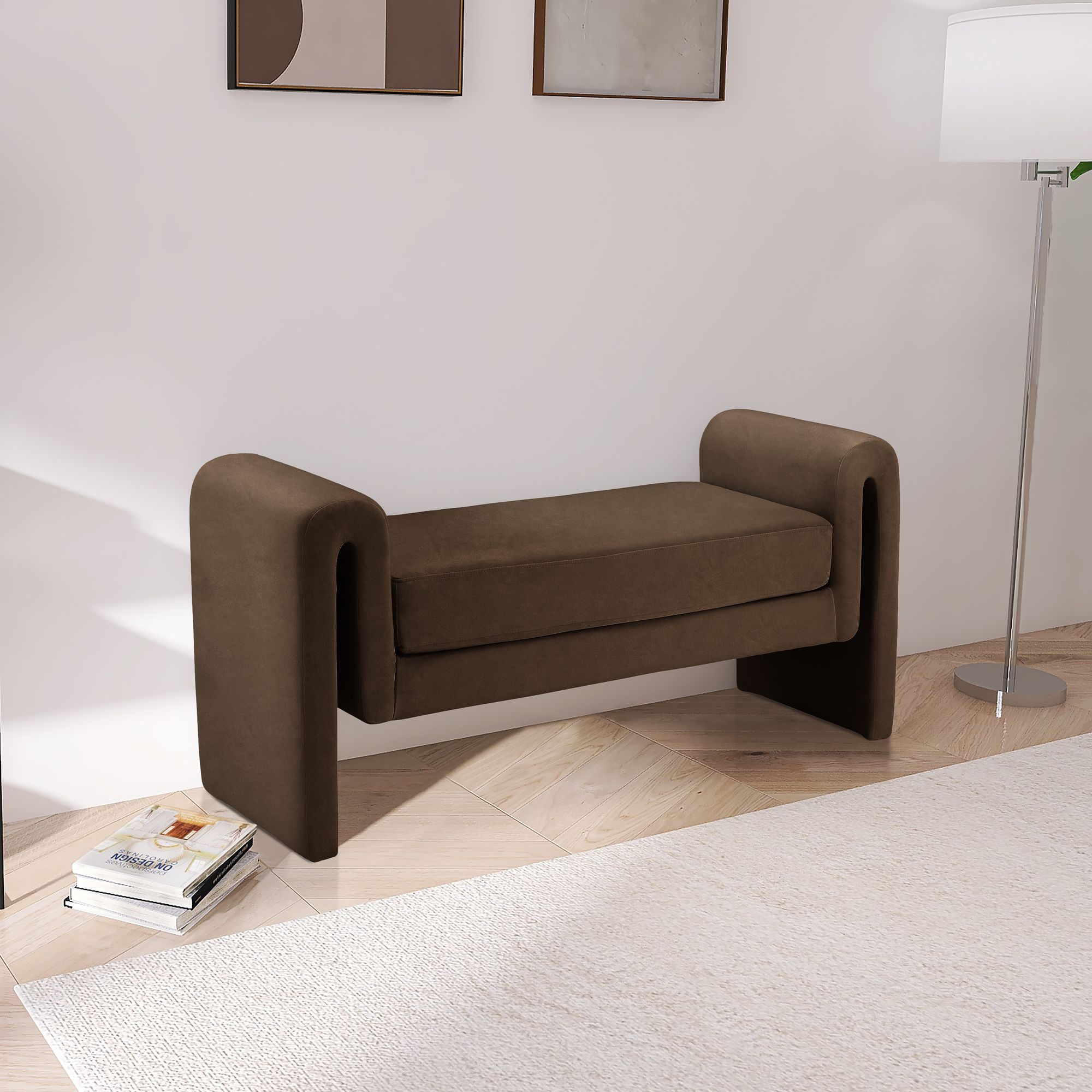 Stylus 51" Velvet Bench