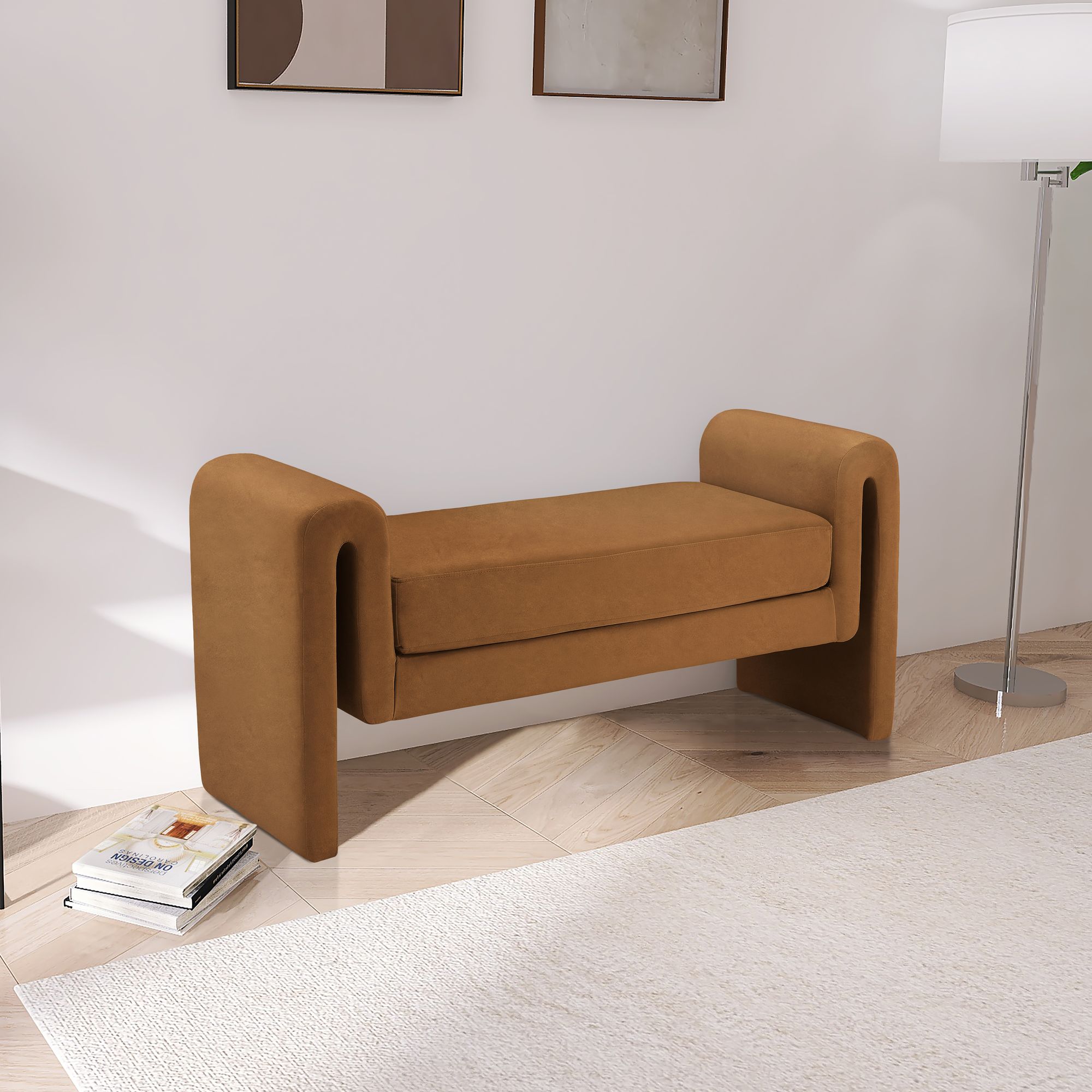 Stylus 51" Velvet Bench
