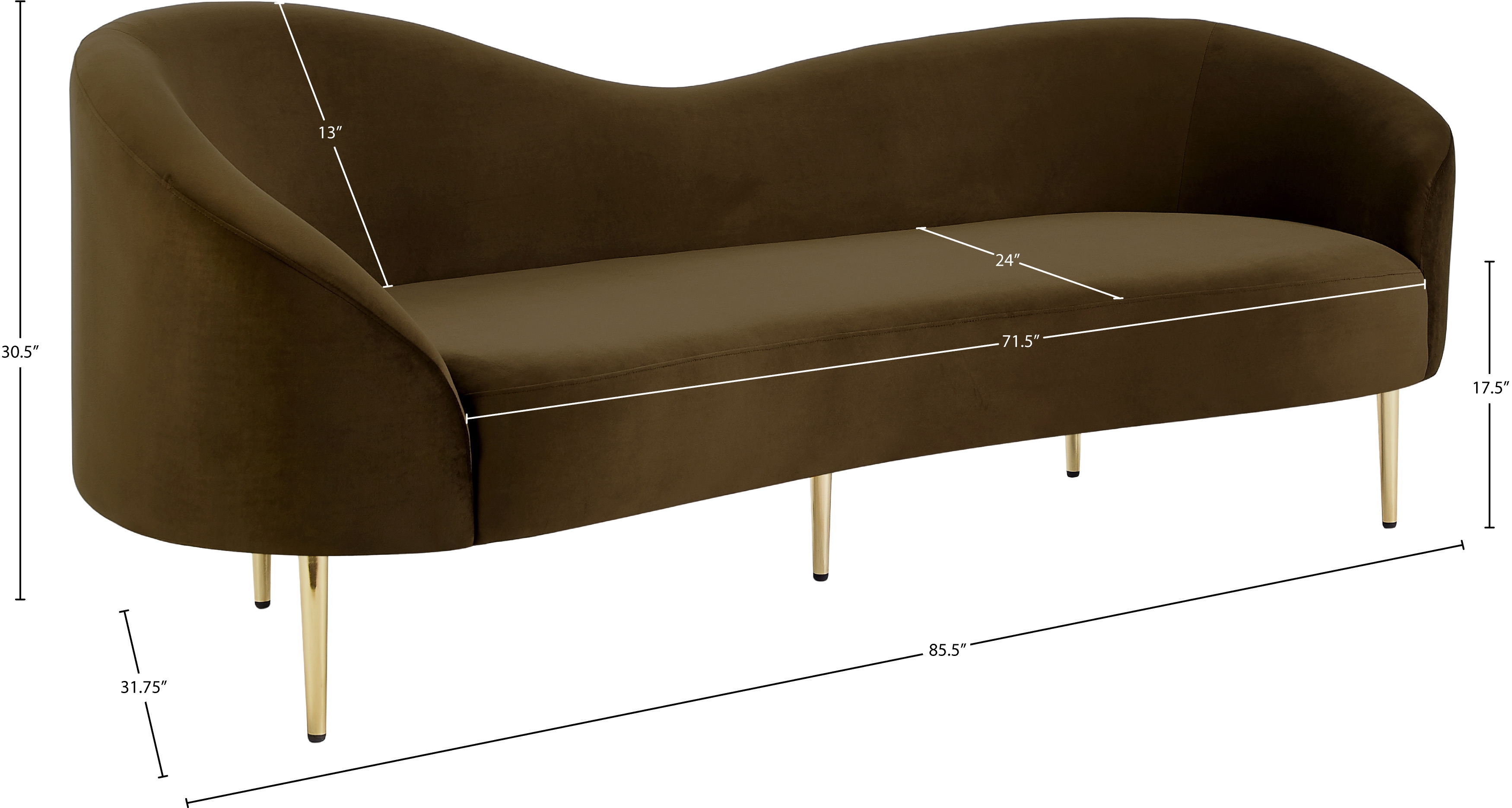 Ritz Velvet Sofa