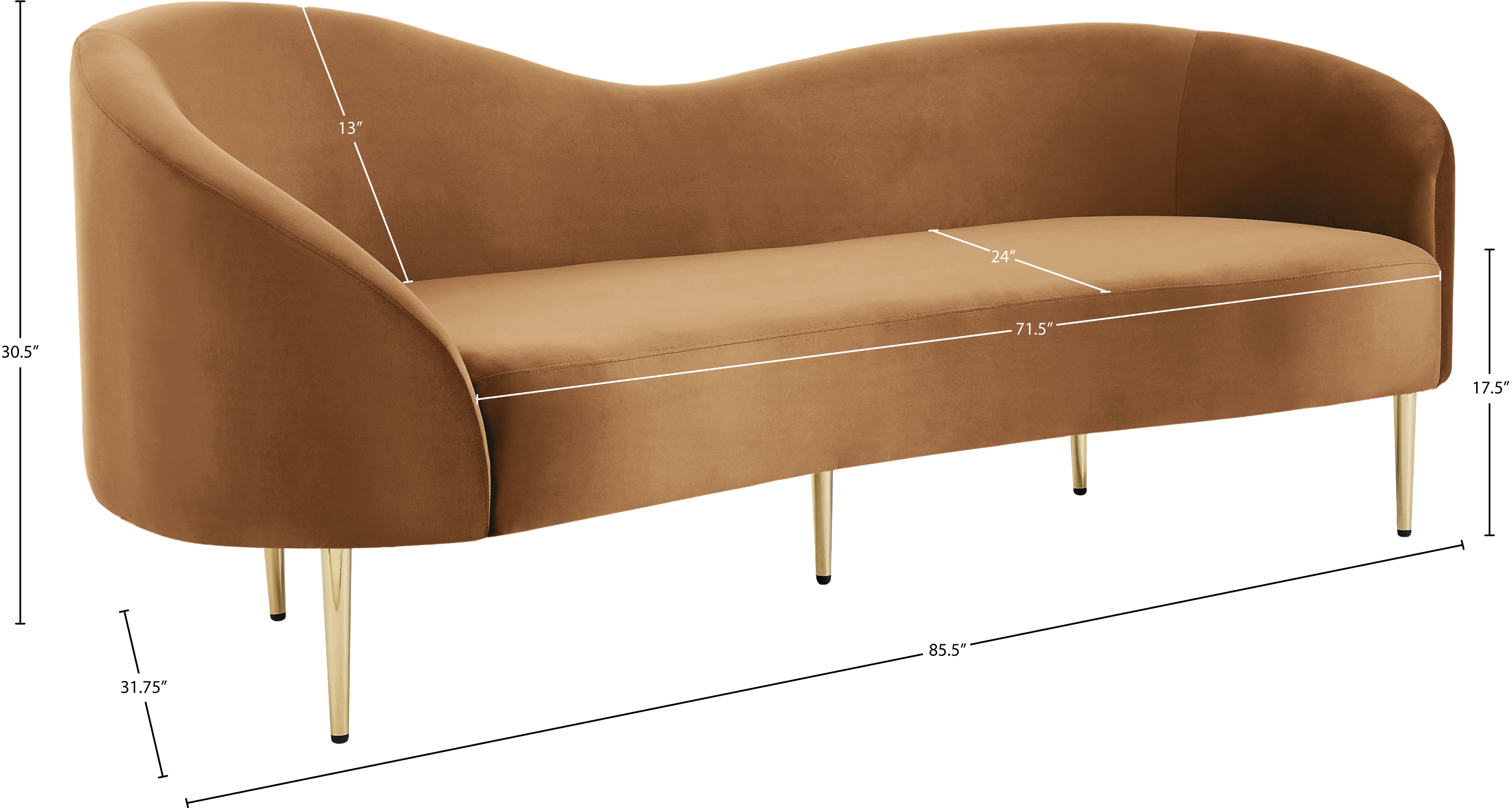 Ritz Velvet Sofa