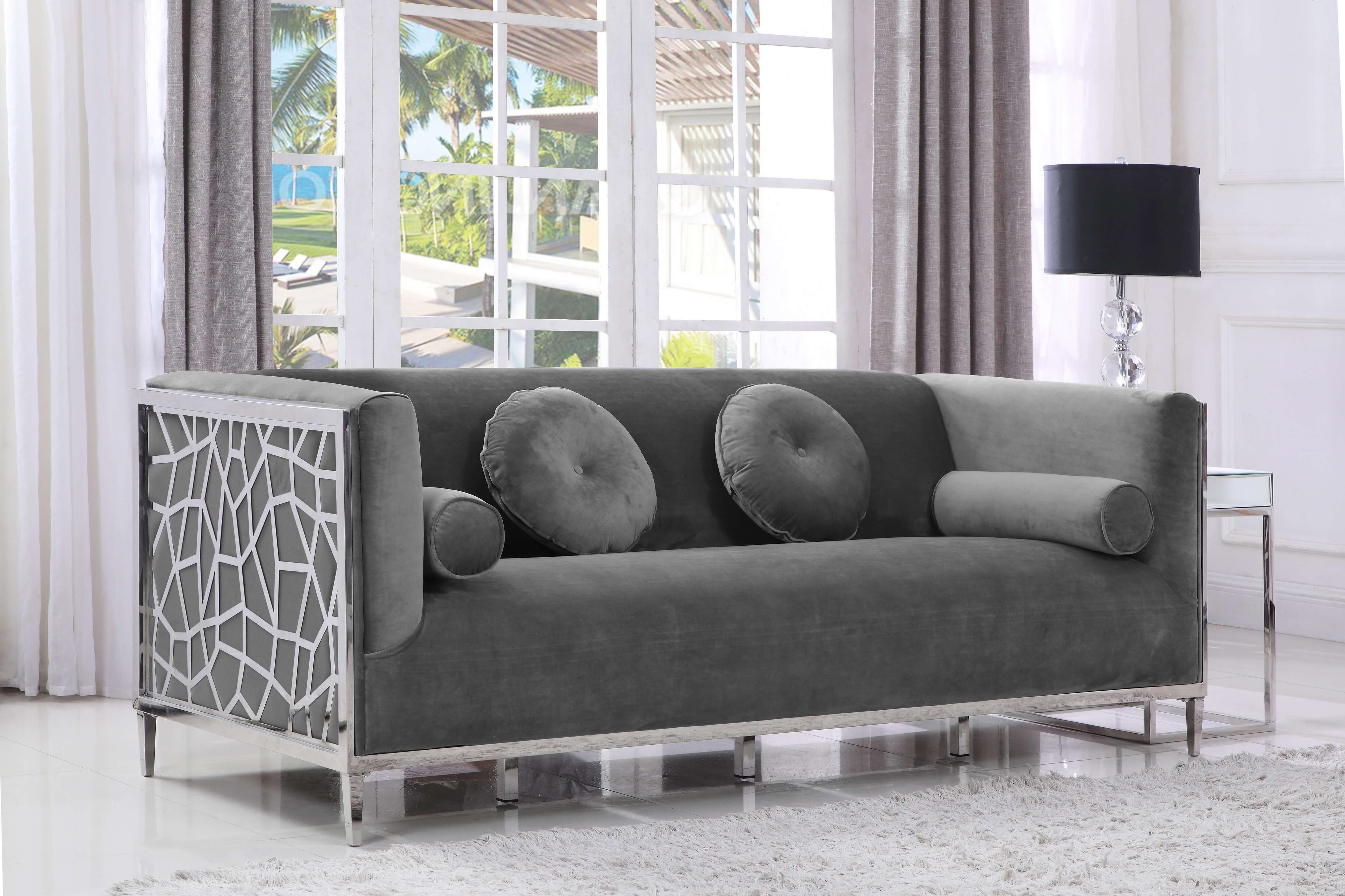 Opal Velvet Sofa