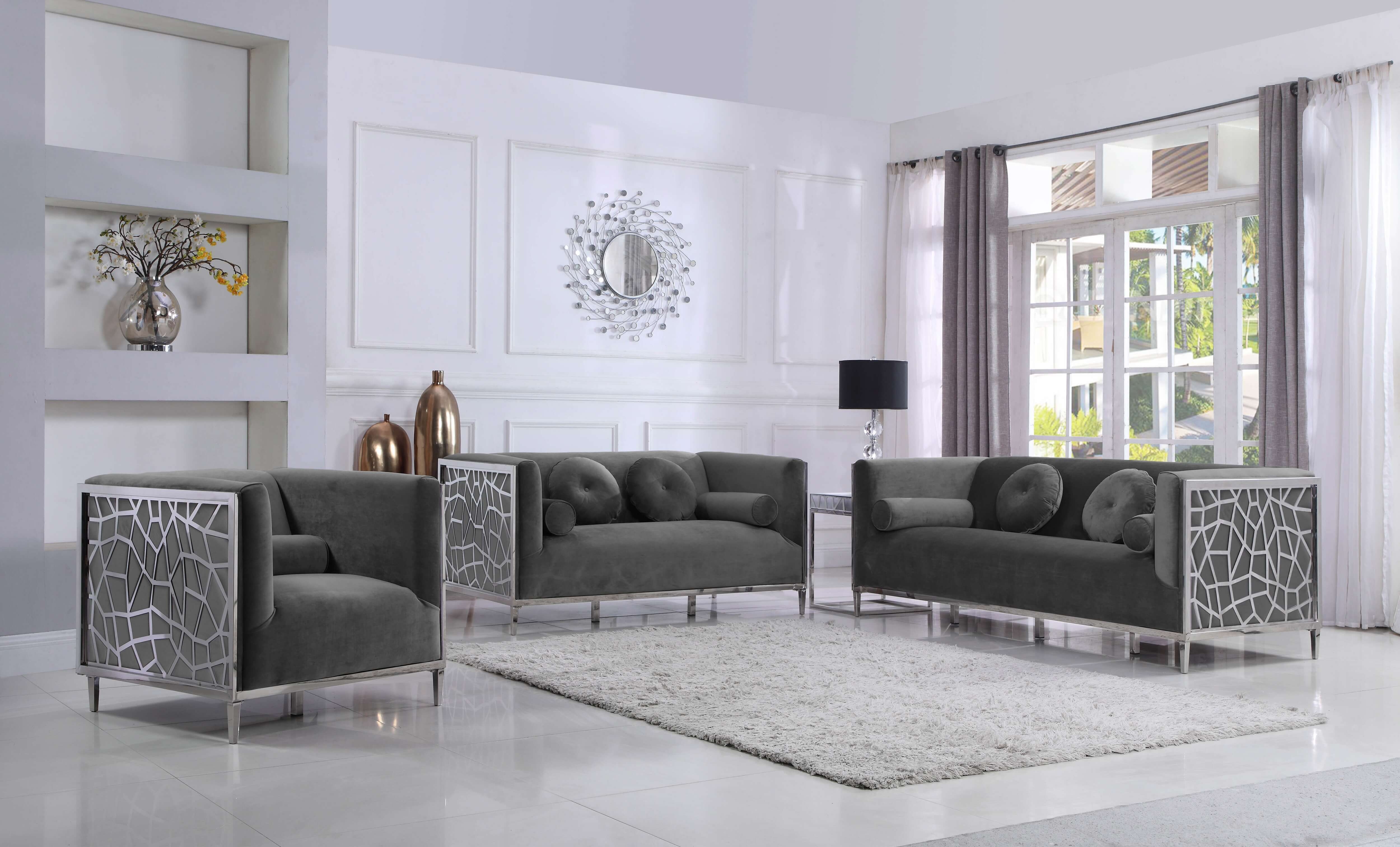 Opal Velvet Sofa