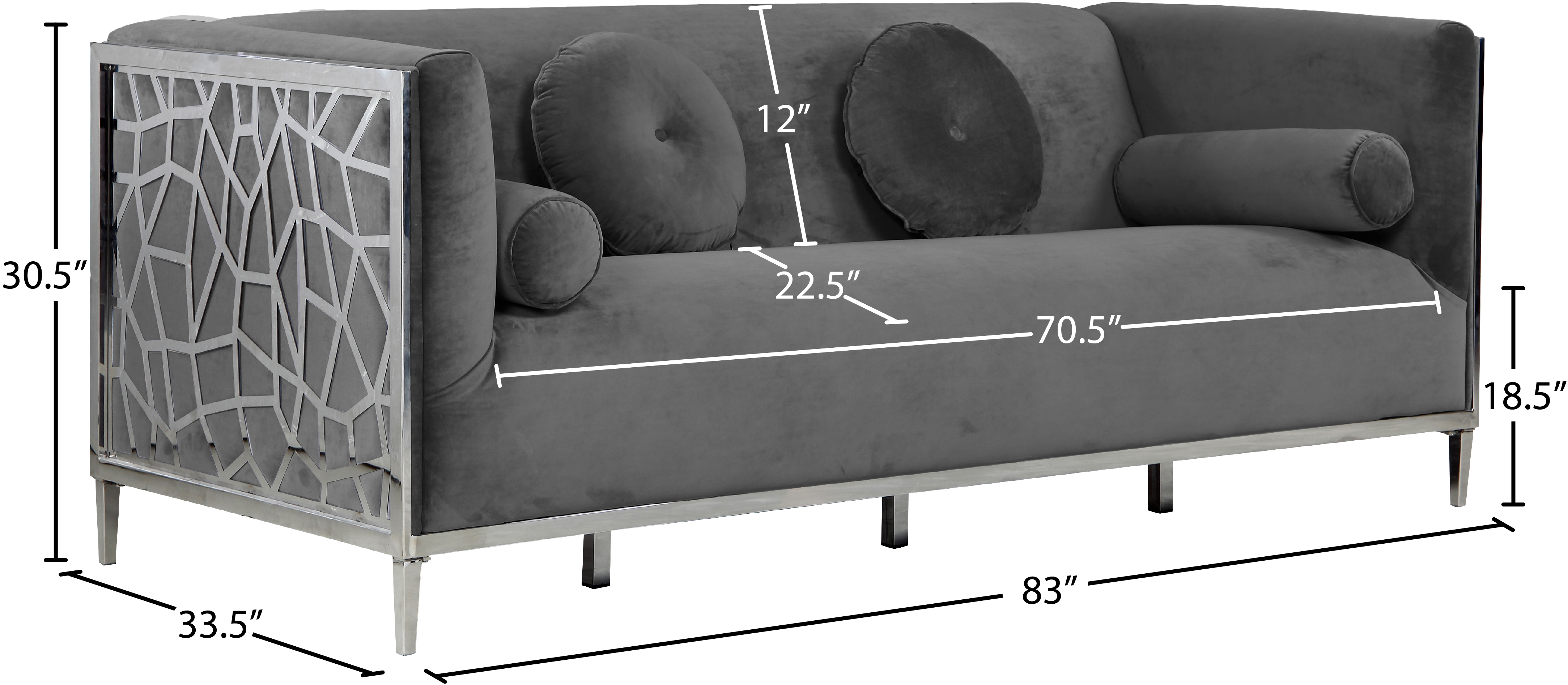 Opal Velvet Sofa