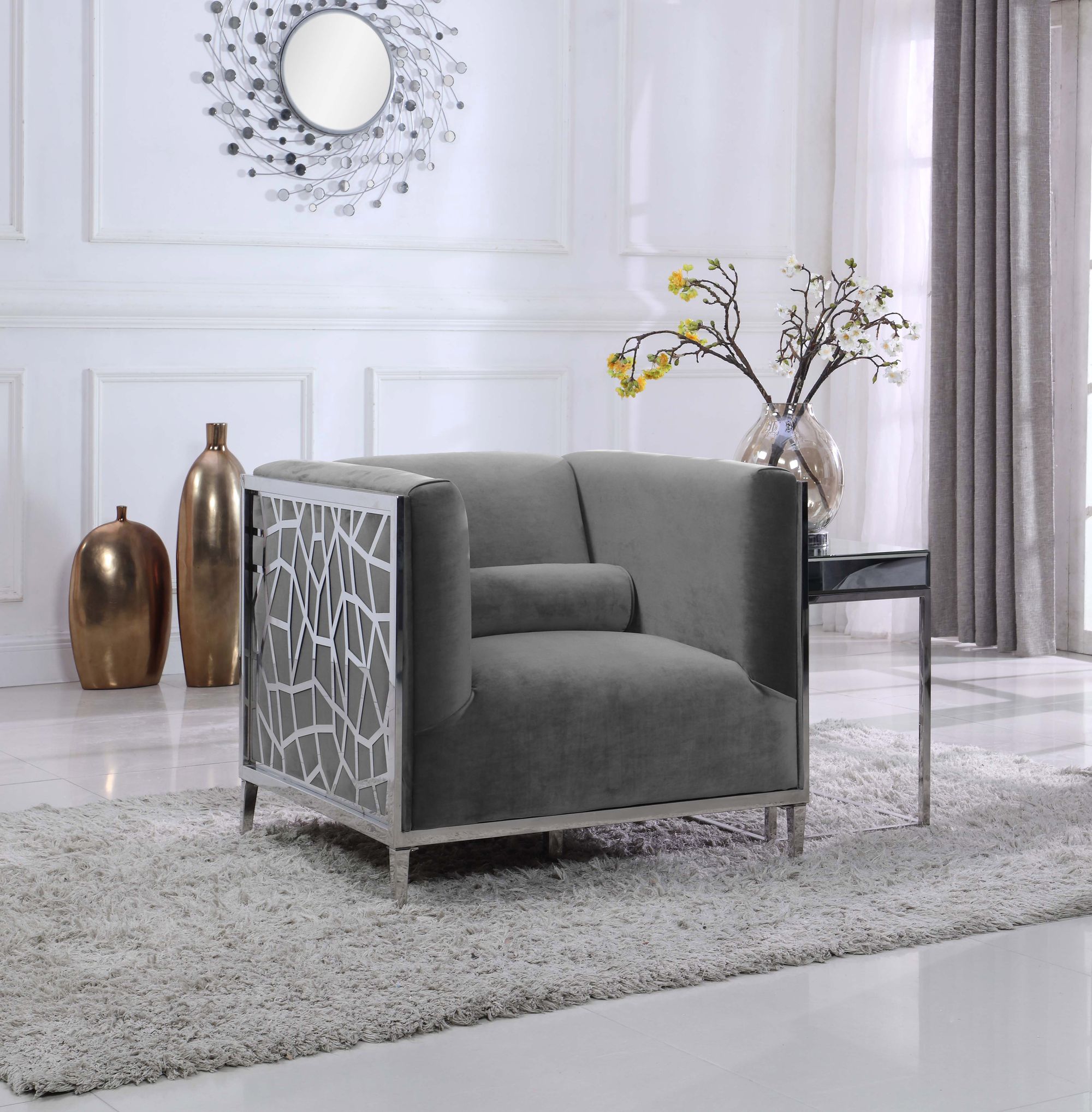 Opal Velvet Chair