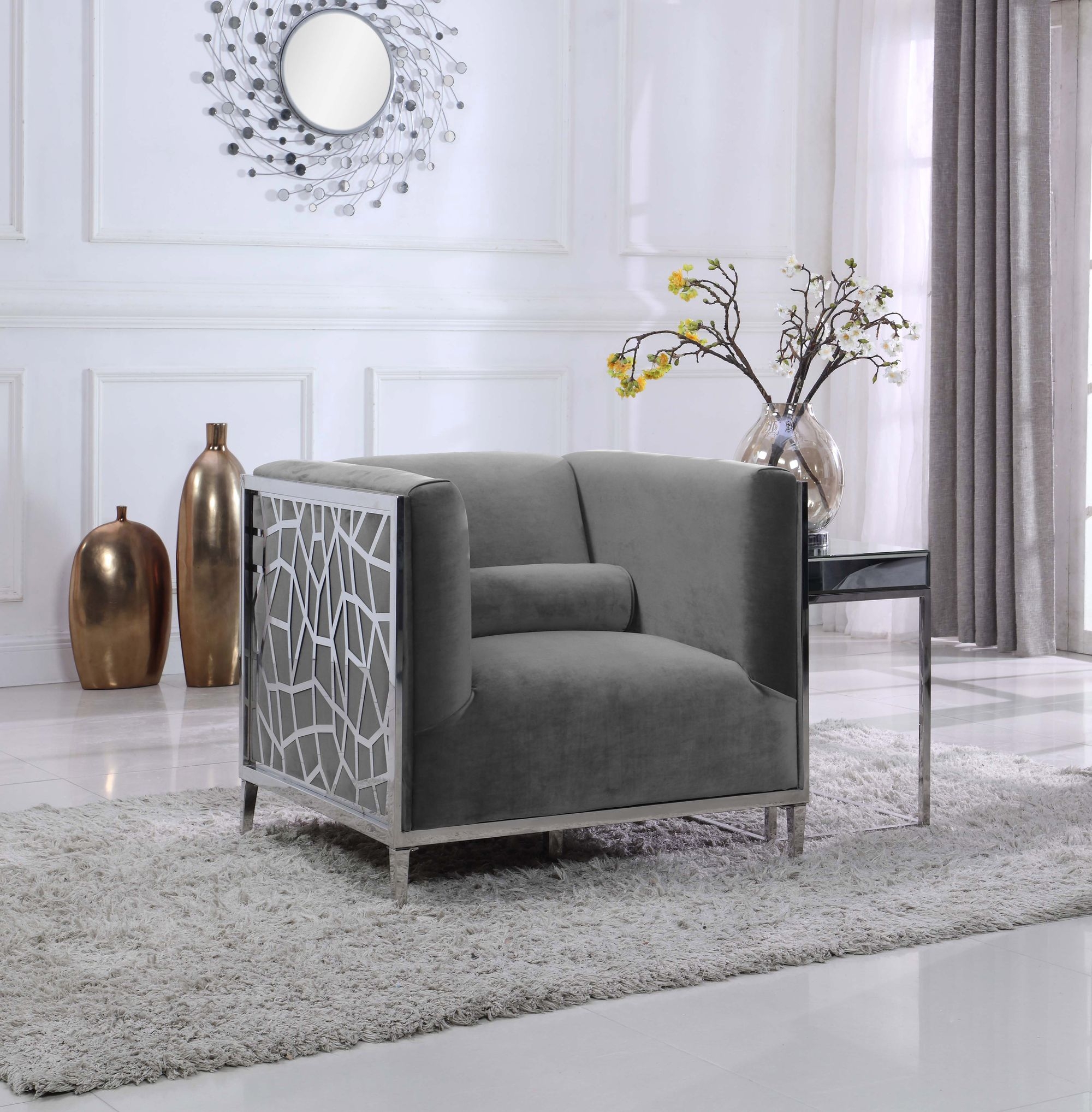 Opal Velvet Chair