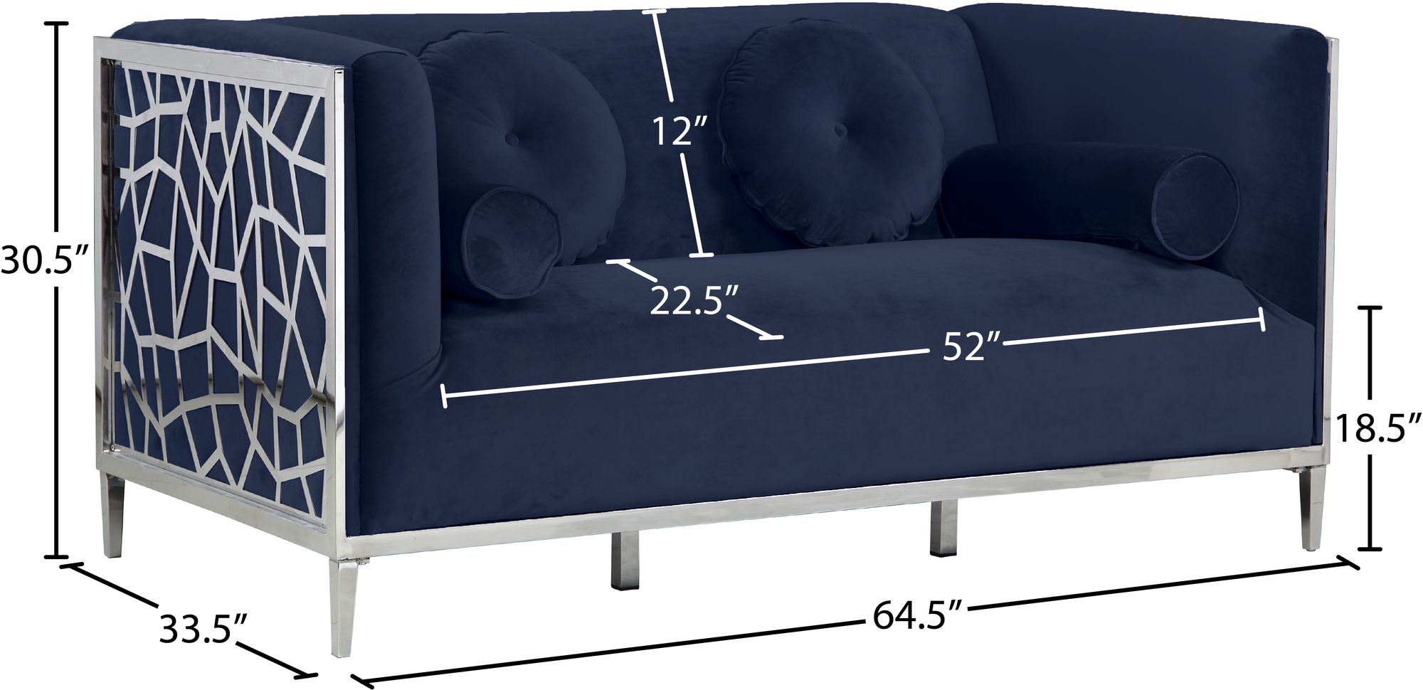 Opal Velvet Loveseat