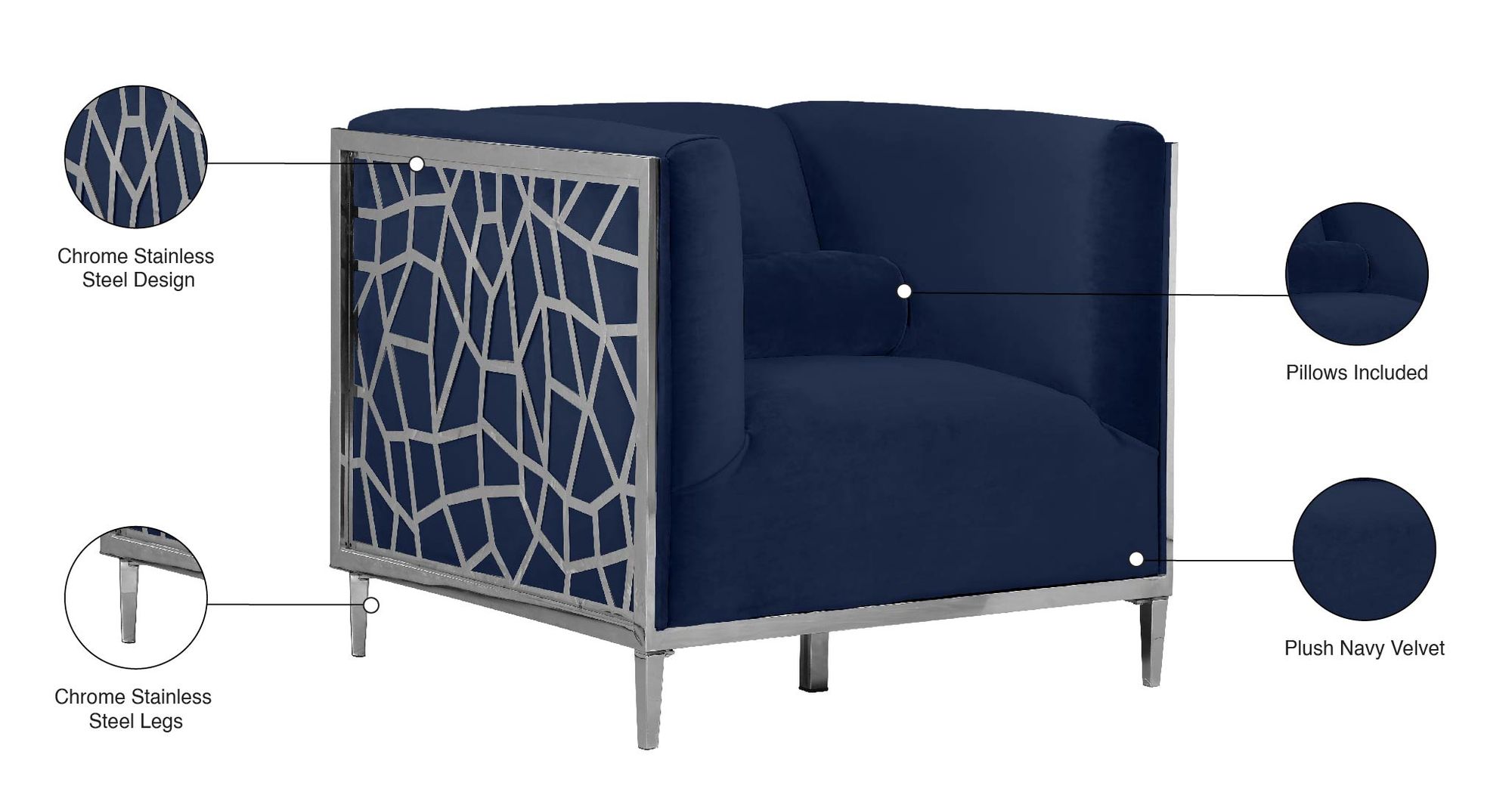 Opal Velvet Chair