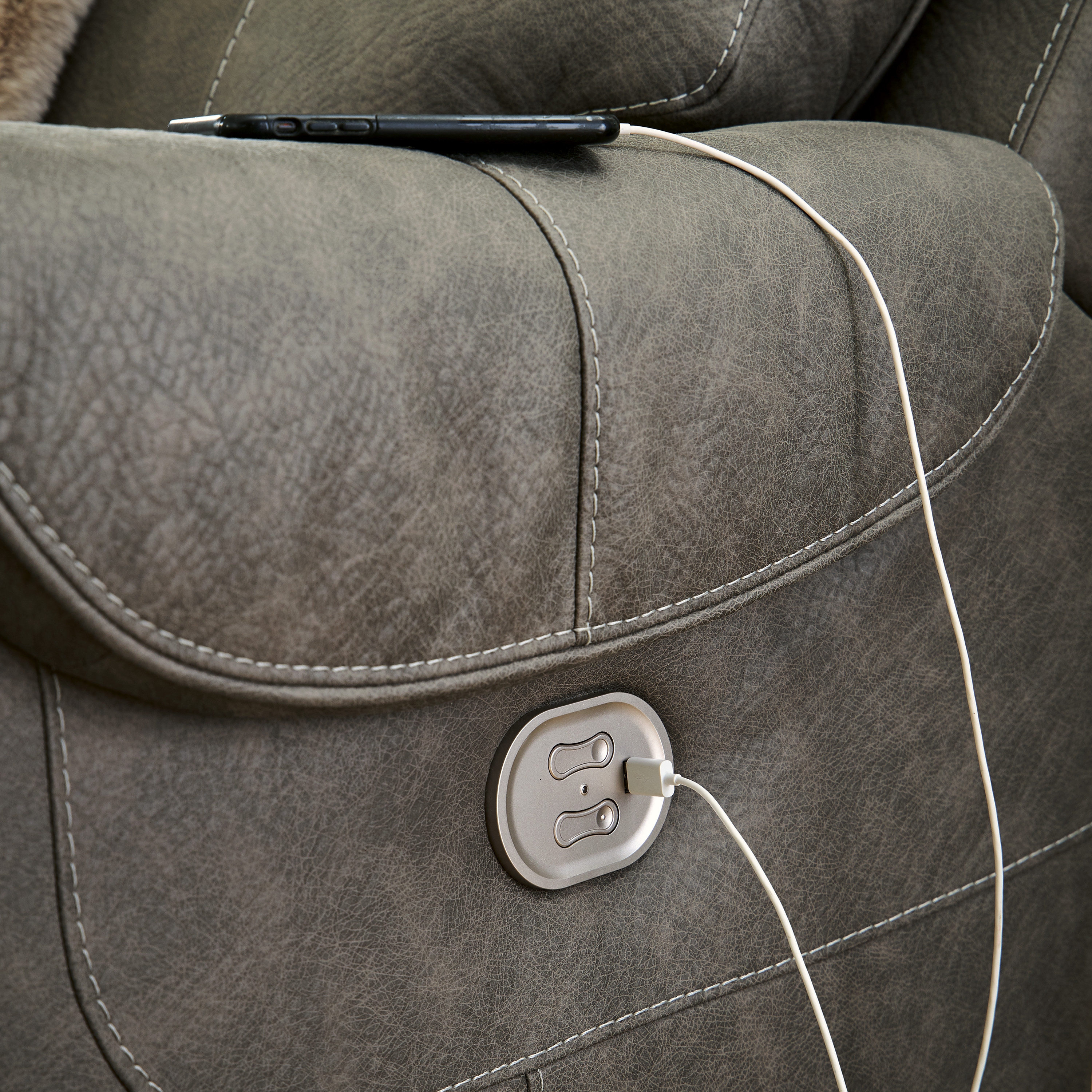 Starbot Reclining Loveseat USB Port