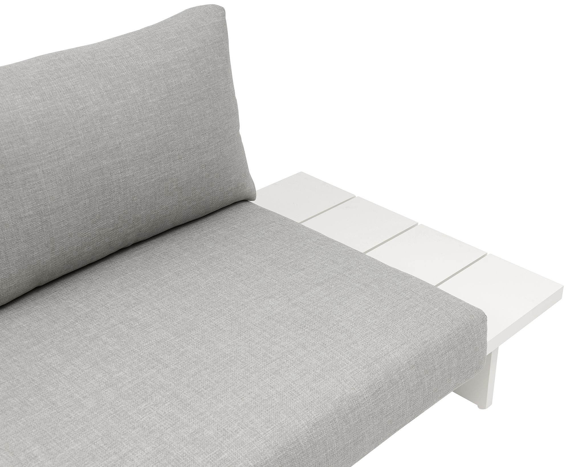 Maldives 129.5" x 184.5" 7-Piece Outdoor Patio Waterproof Fabric Modular Sectional with Aluminum Frame