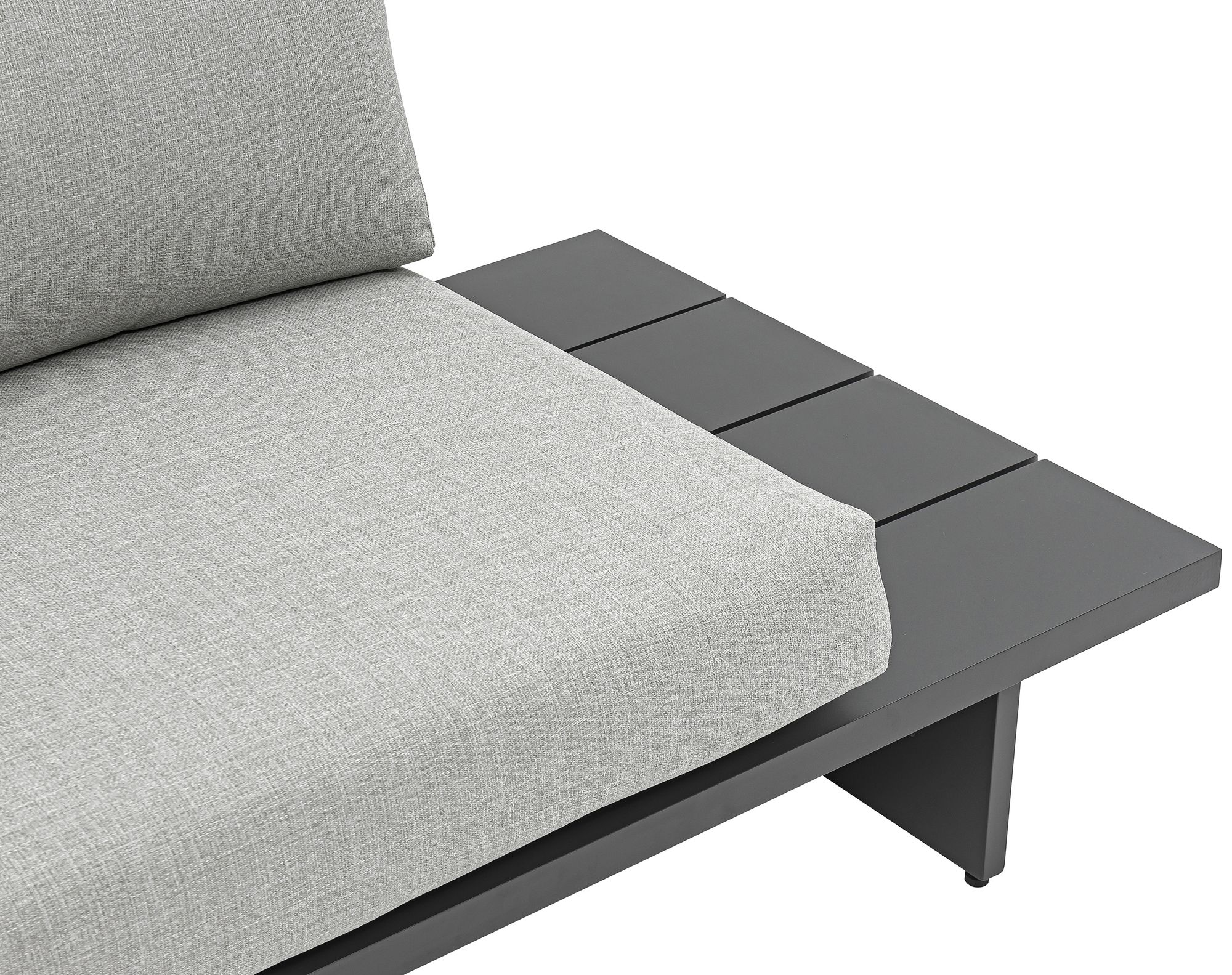 Maldives 184.5" x 102" 6-Piece Outdoor Patio Waterproof Fabric Modular Sectional with Aluminum Frame