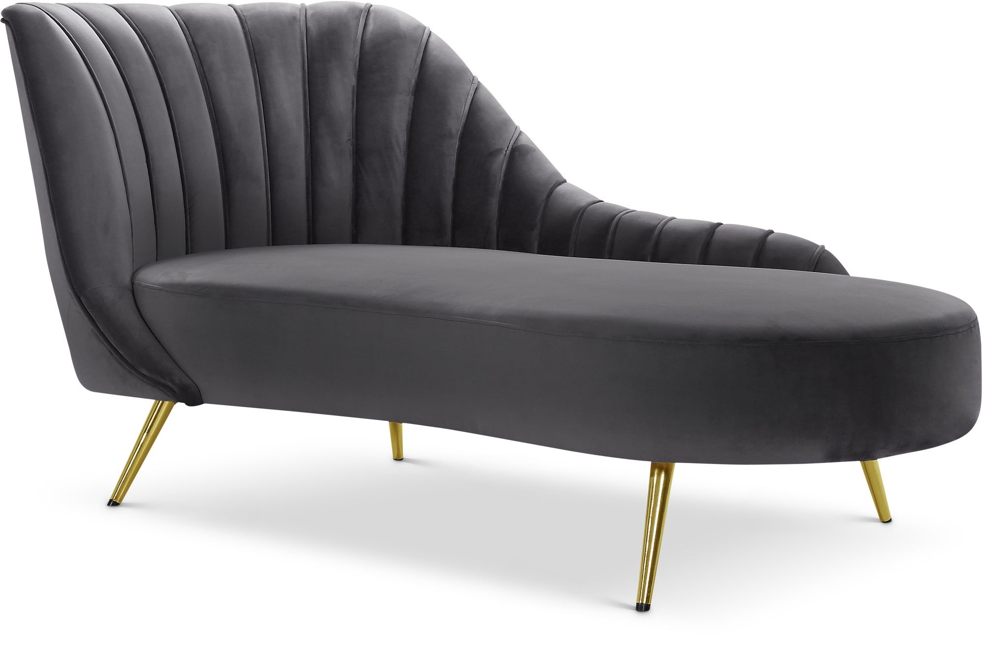 Margo Velvet Chaise Lounge