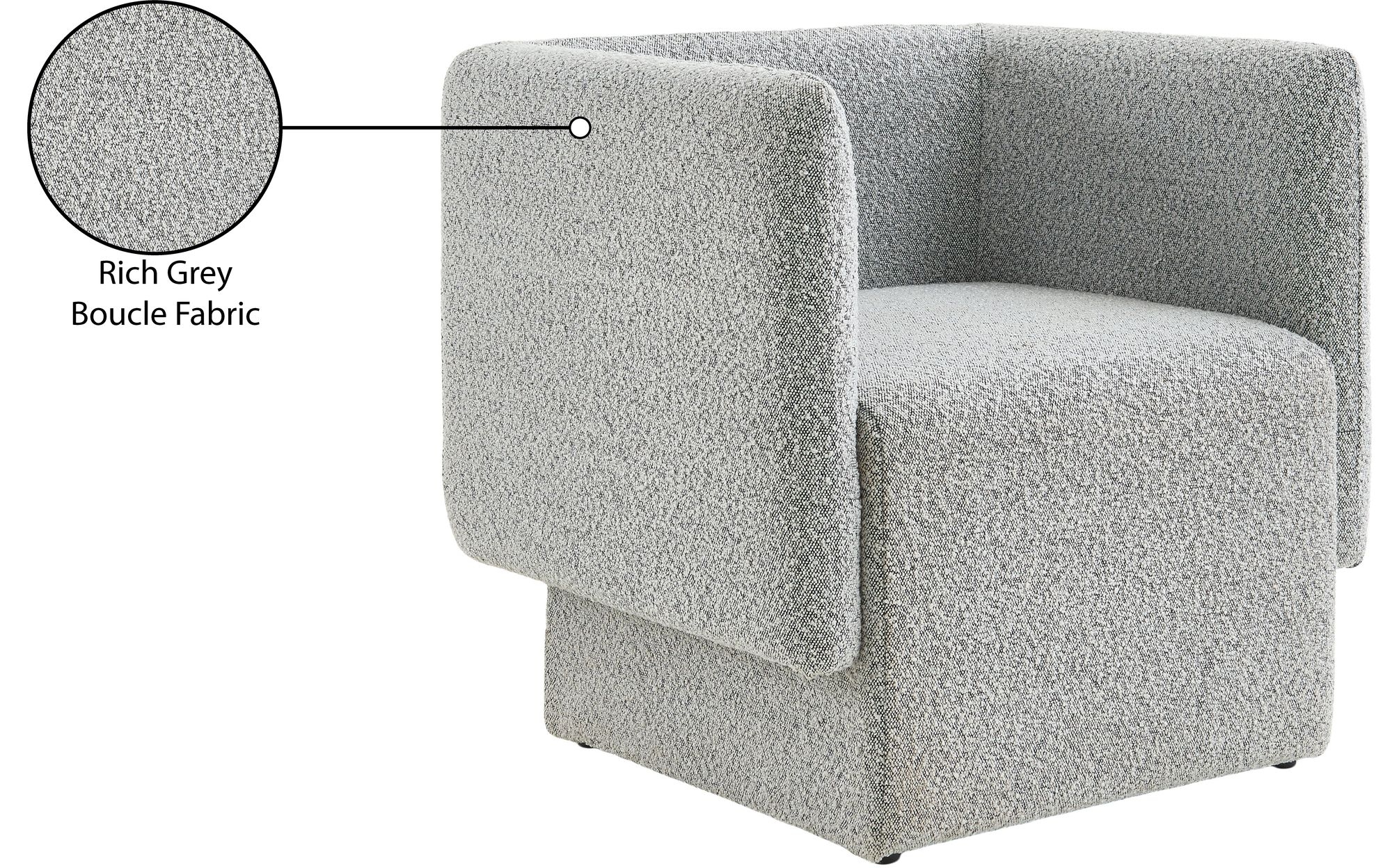 Vera Boucle Fabric Accent Chair