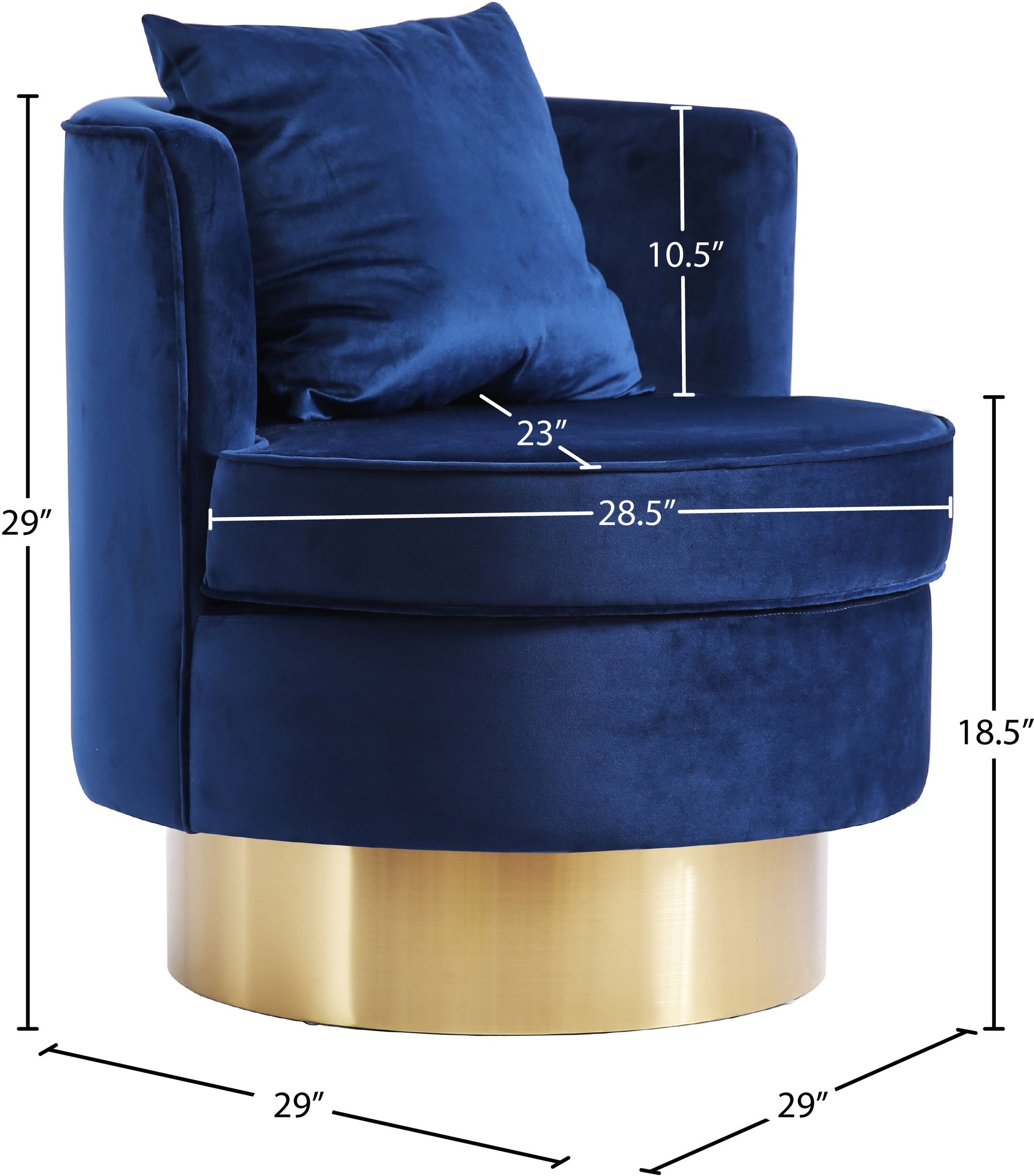 Kendra Velvet Accent Chair