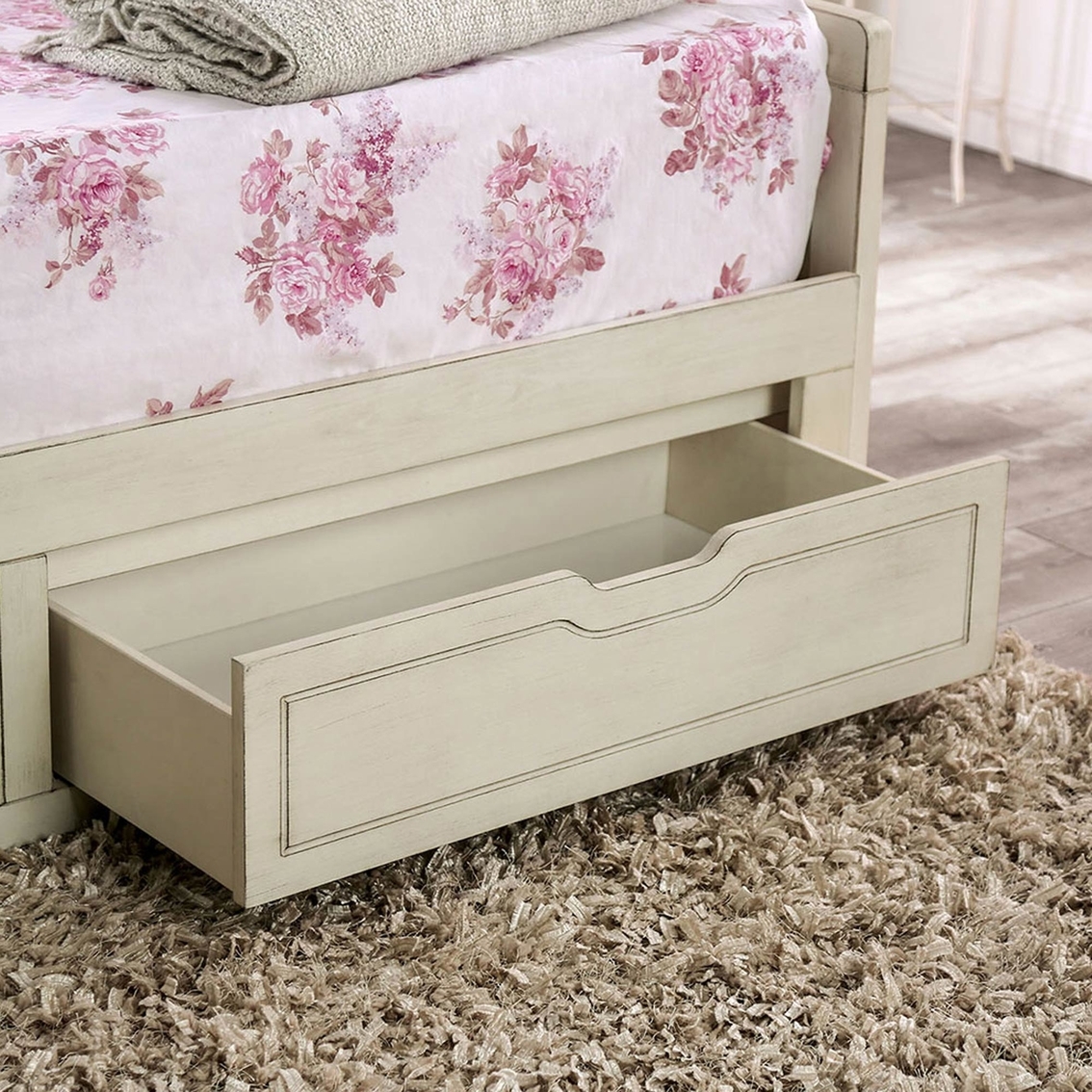 Maureen Fabric/Wood Storage Daybed w/Trundle