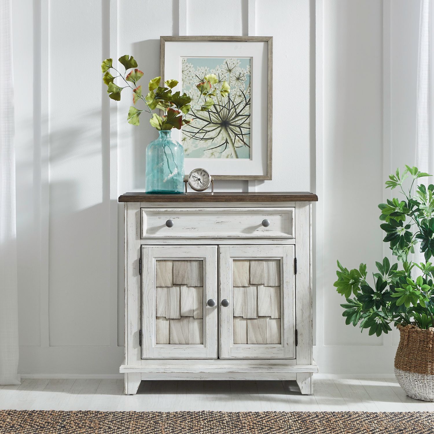 River Place 2-Door 1-Drawer Accent Cabinet