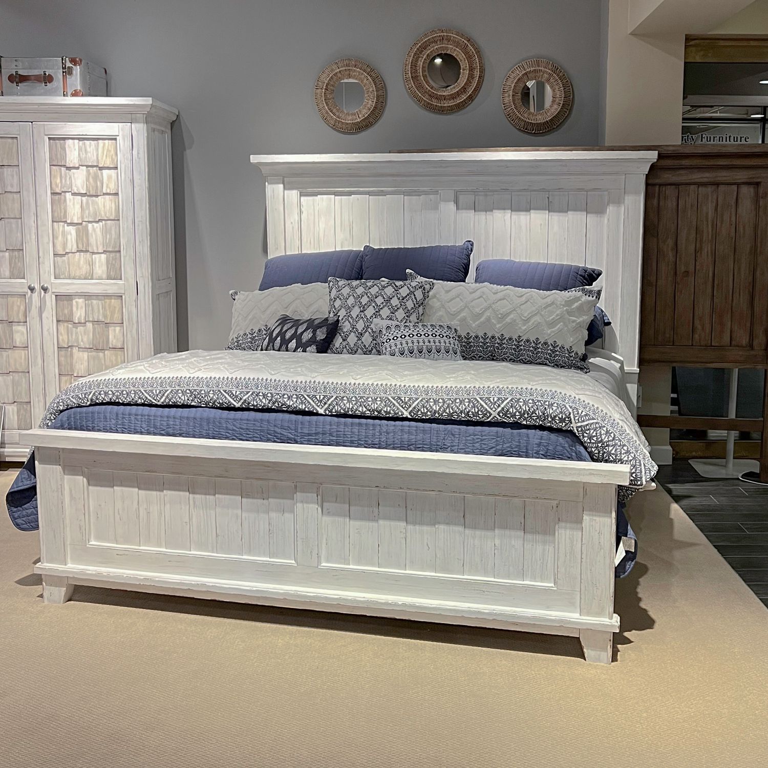 River Place White Farmhouse Bedroom Set | Liberty Furniture