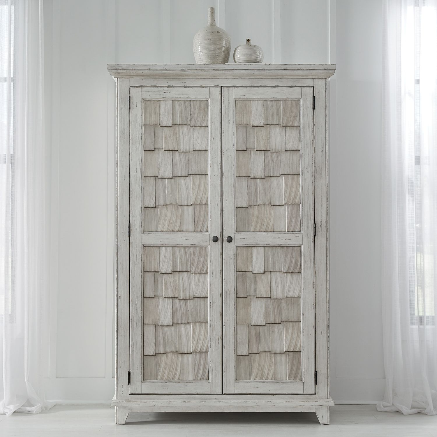 River Place Wood Armoire w/2 Doors