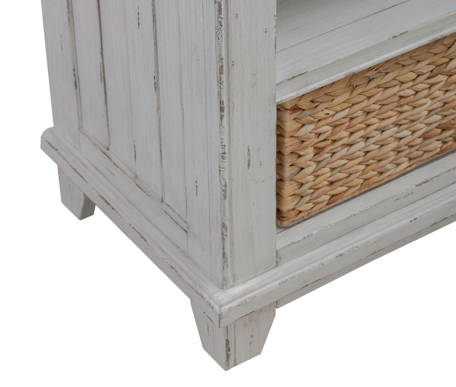 River Place Wood Bedside Chest w/Charging Station & Drawer