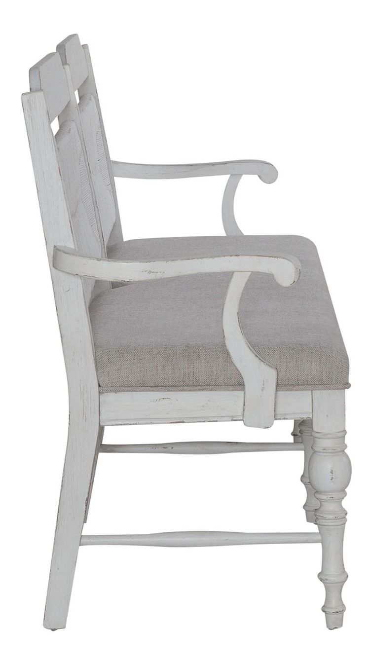 River Place Fabric/Wood Panel Back Bench