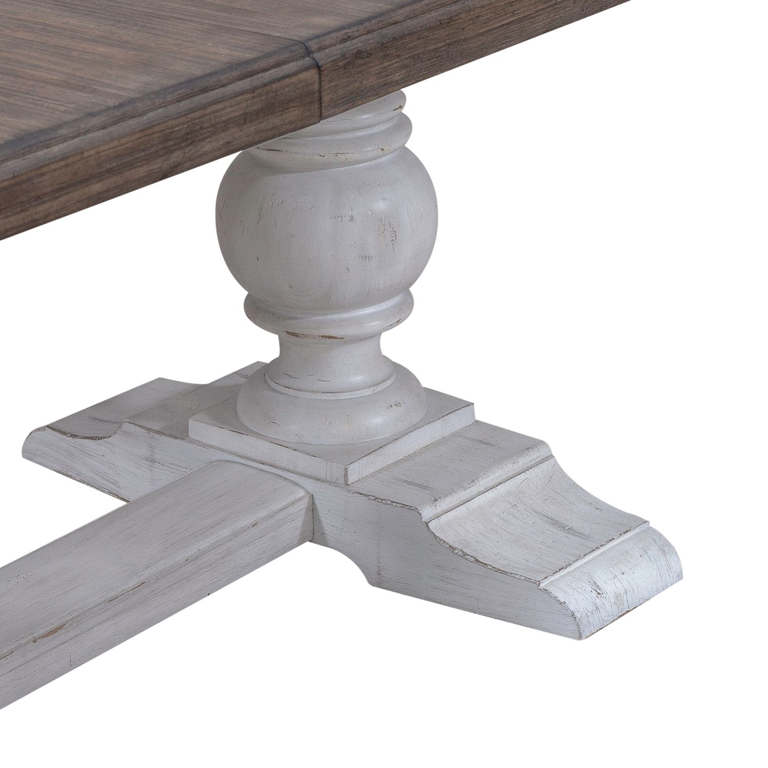 River Place Extendable Farmhouse Trestle Dining Table