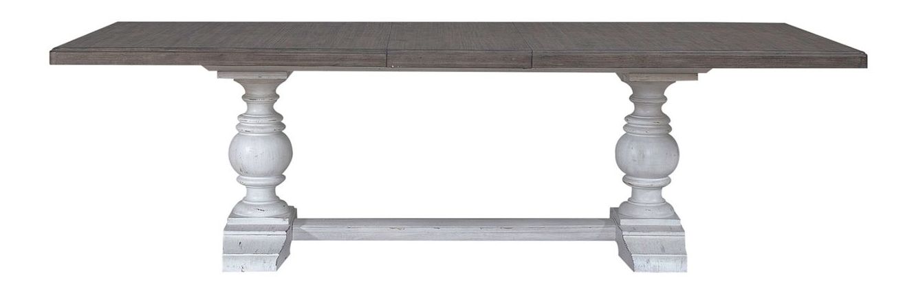 River Place Extendable Farmhouse Trestle Dining Table