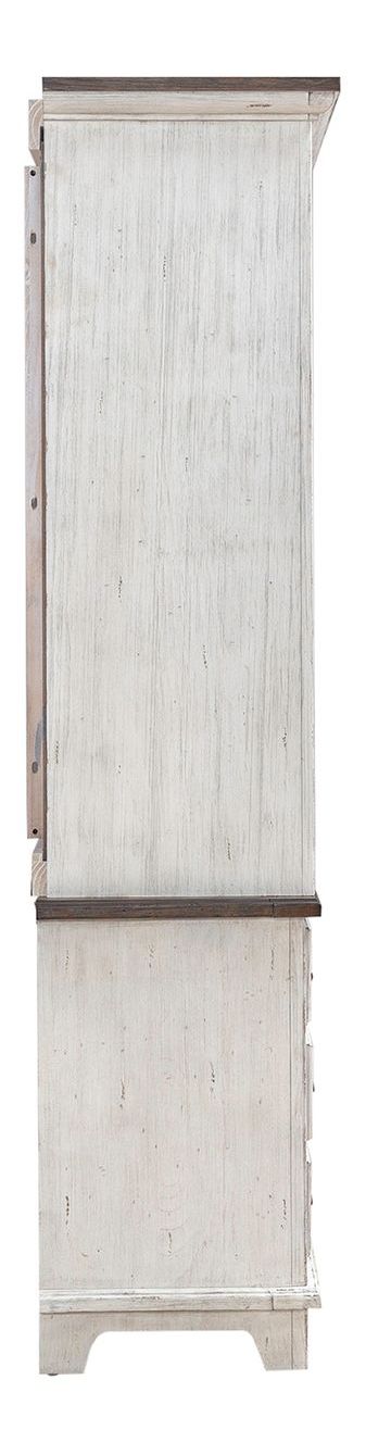 River Place Wood Entertainment Center w/Piers & 6 Drawers & 2 Doors
