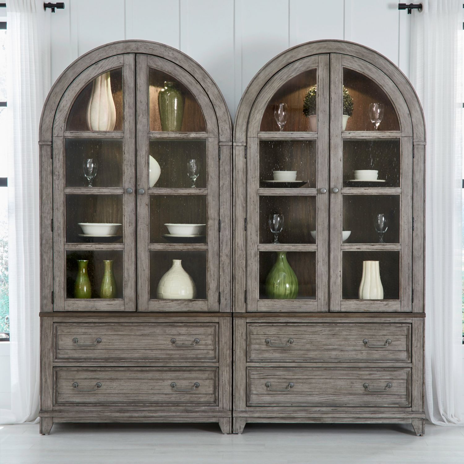 River Place Extendable Farmhouse Dining Set | Gray